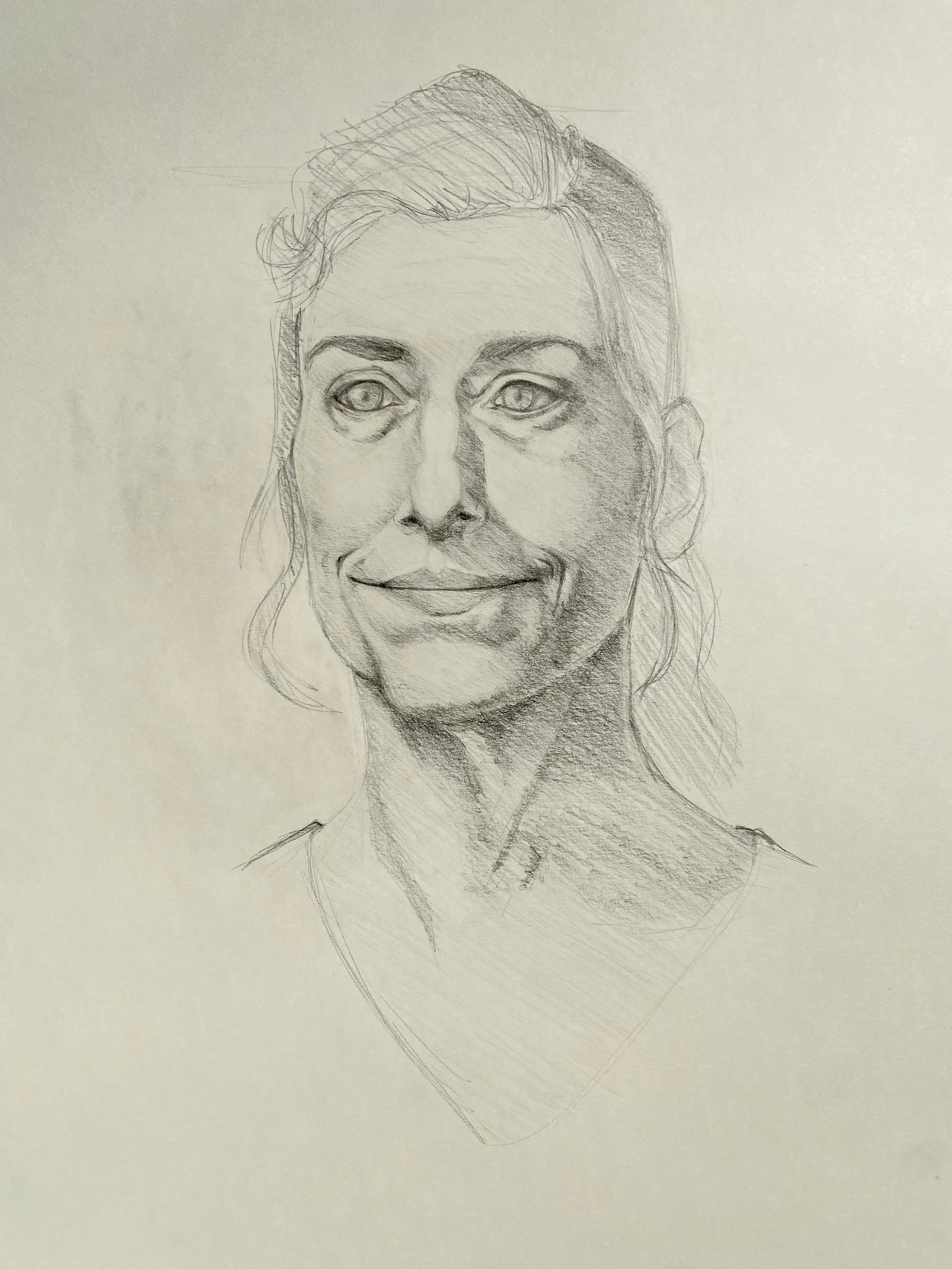  Title:  Life Study 2 
 Media:  Pencil 
 Notes:  Life drawing of model.