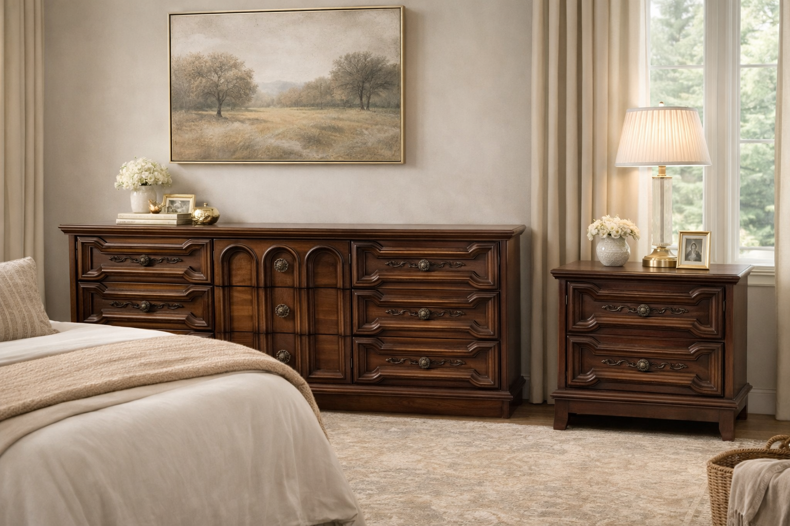 Deilcraft - Solid Wood Dresser & Nightstand