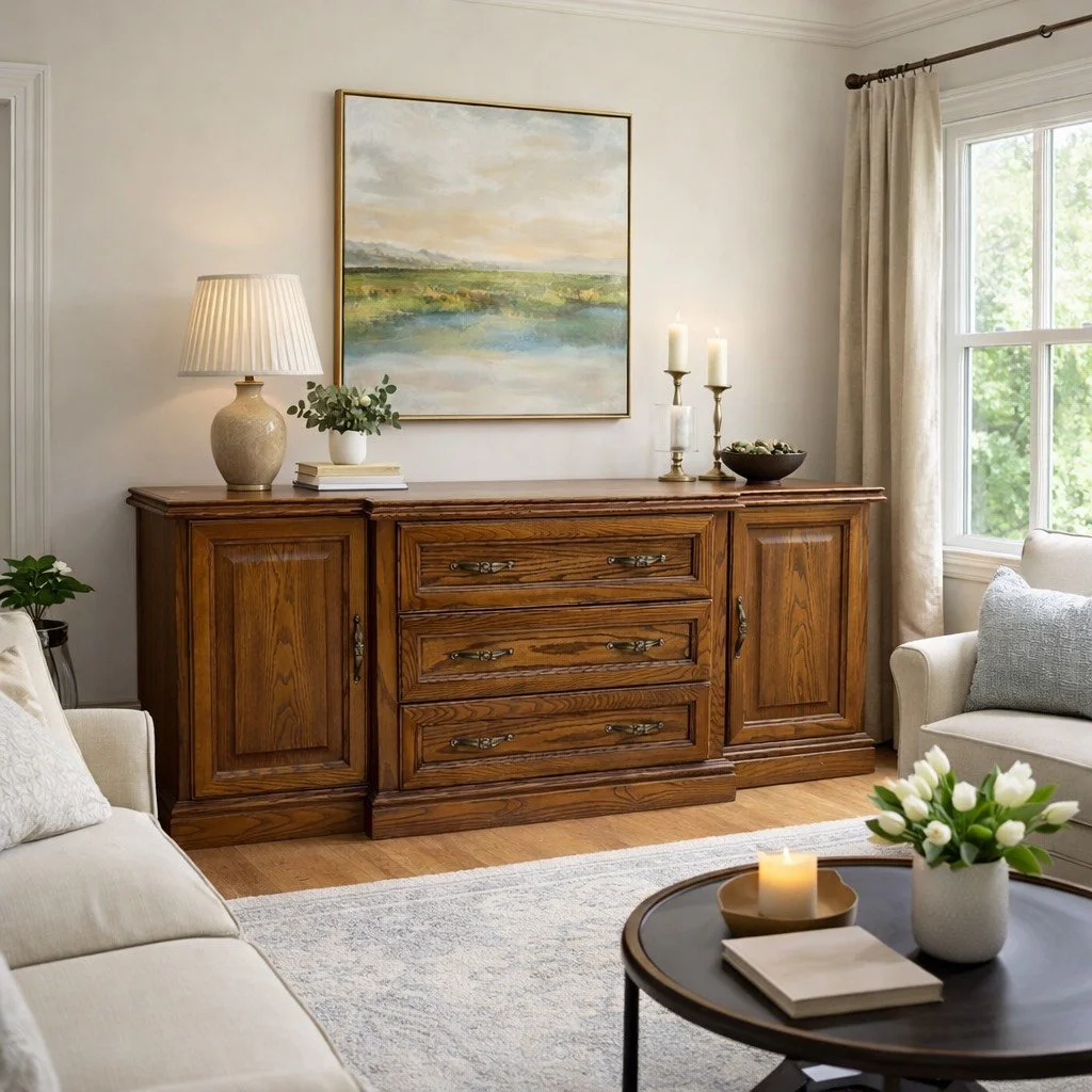 Arresse Brothers - Vintage Solid Oak Sideboard | Canadian-Made.