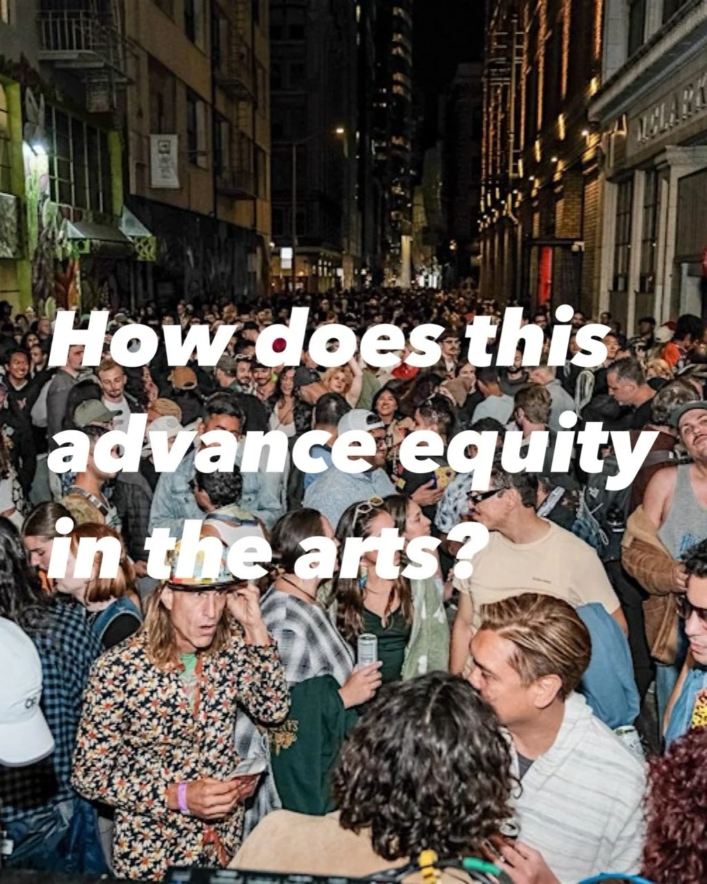 Mayor Lurie says arts + culture are &ldquo;critical to our economic recovery.&rdquo; But&hellip; for who? 🤔

SF artists, cultural workers and organizations are still struggling to make ends meet while the City pours resources into flashy, outside-fa