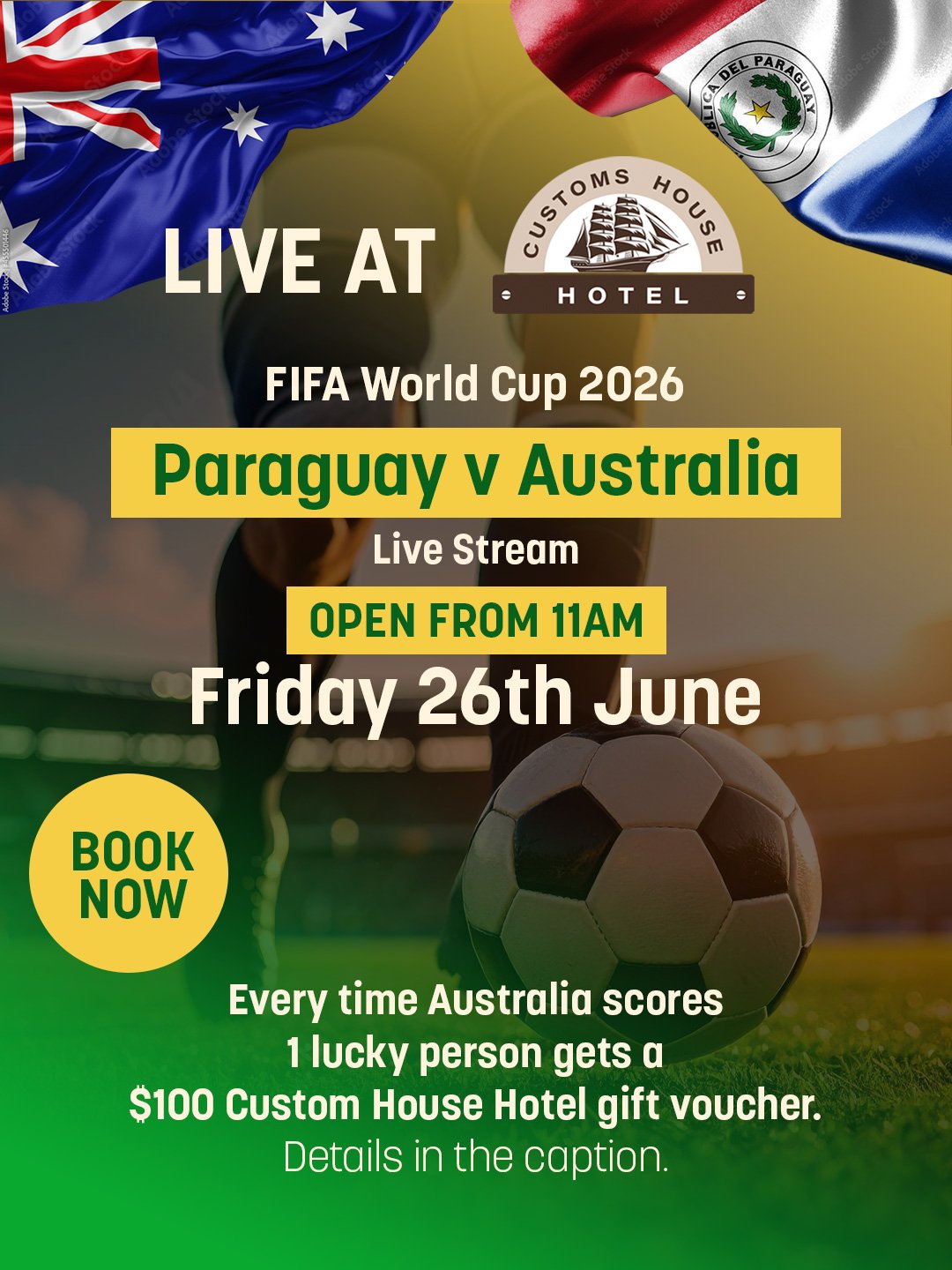 Paraguay v Australia Live Stream