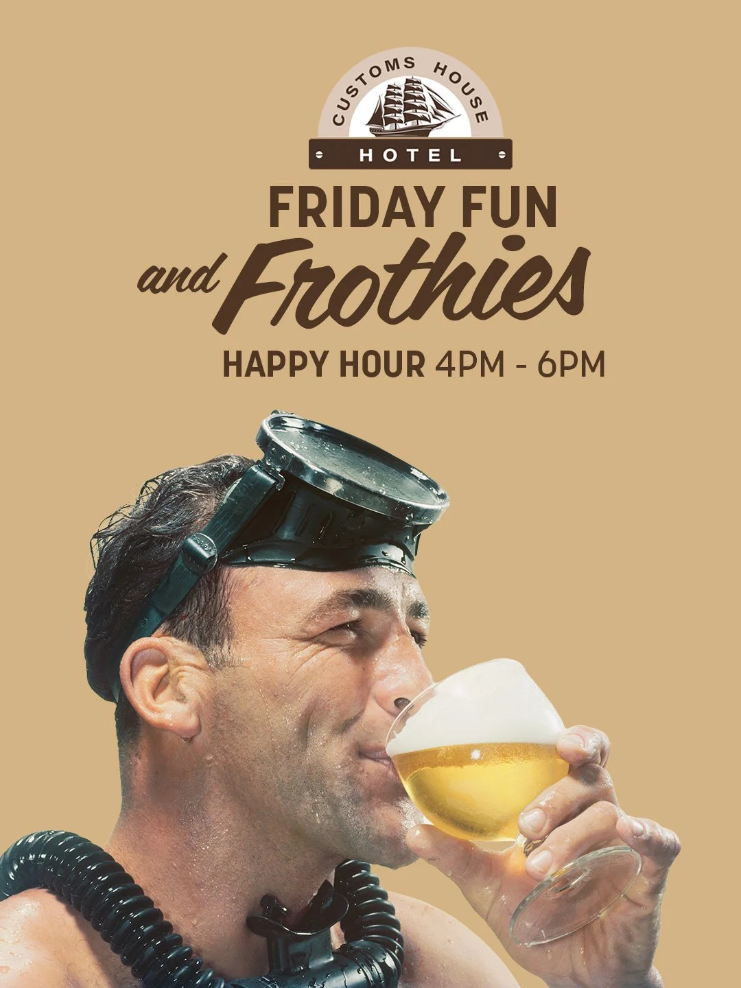 Friday Frothies Happy Hour 4-6pm with the Wildermoths live every Friday.
