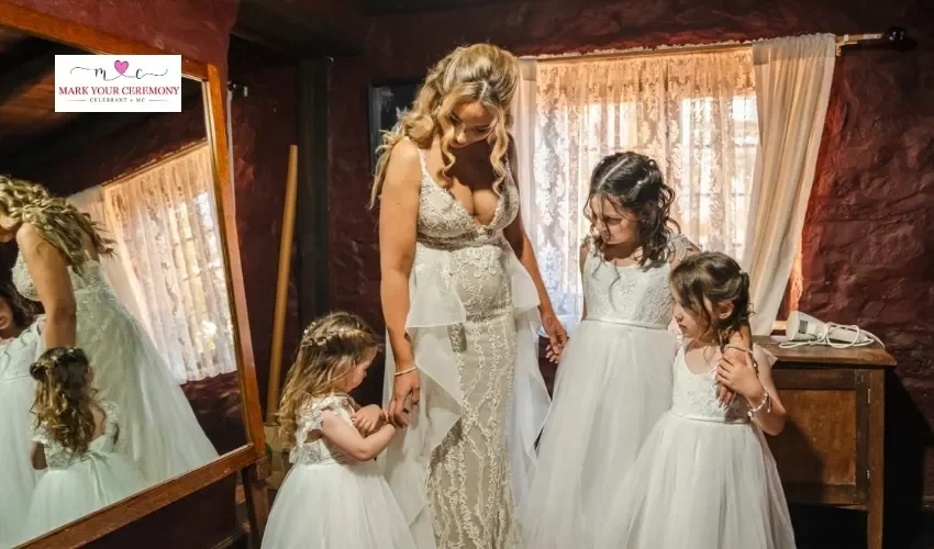 bride-getting-ready-with-flower-girls