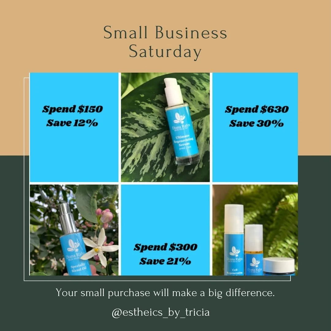 SMALL BUSINESS SATURDAY! 

Did you know&hellip; Big box chain stores will survive with or without your purchases, a small business relies on their community&rsquo;s help to not only survive but thrive! 

Have questions about product recommendations d