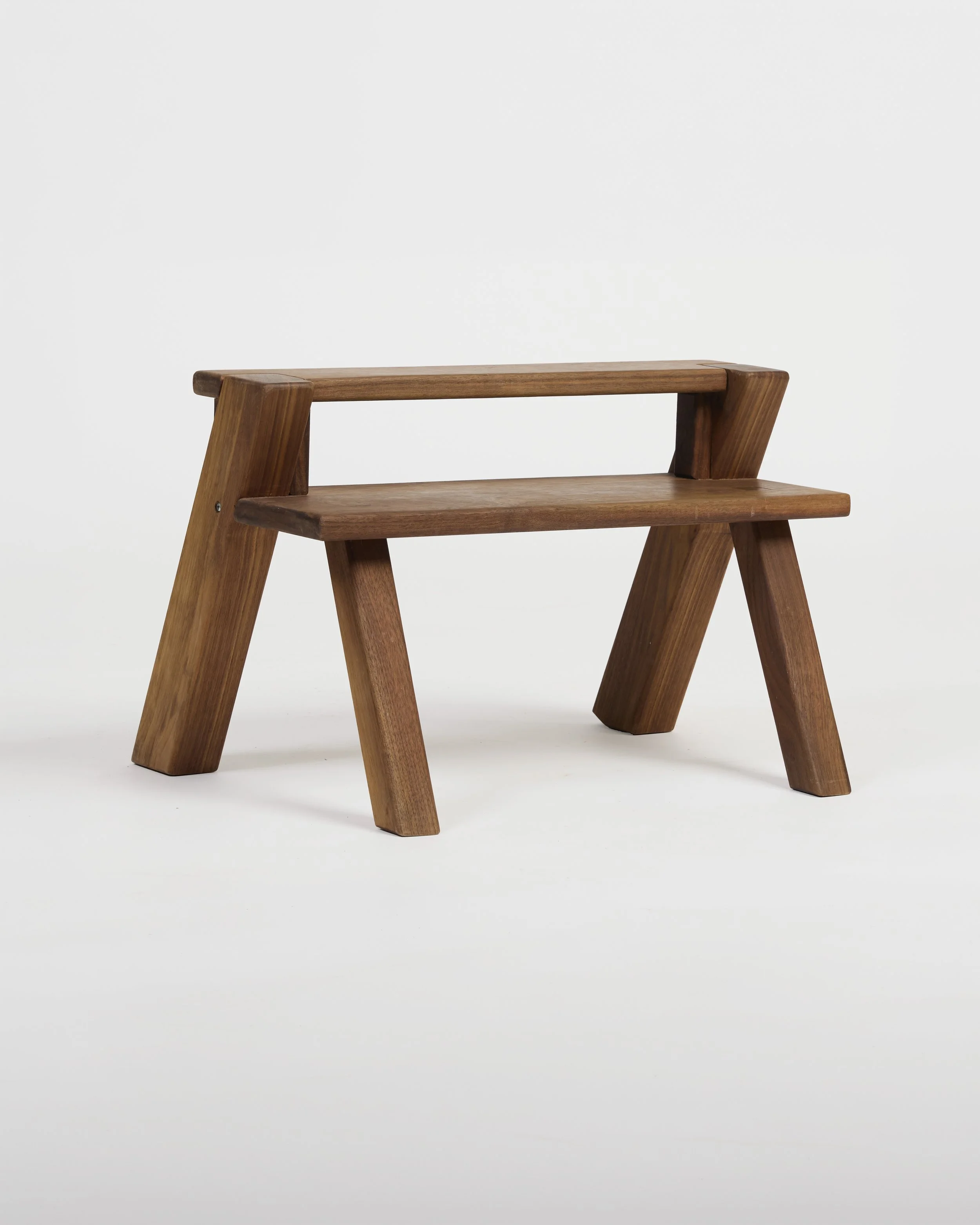 Walnut Kids Stool 