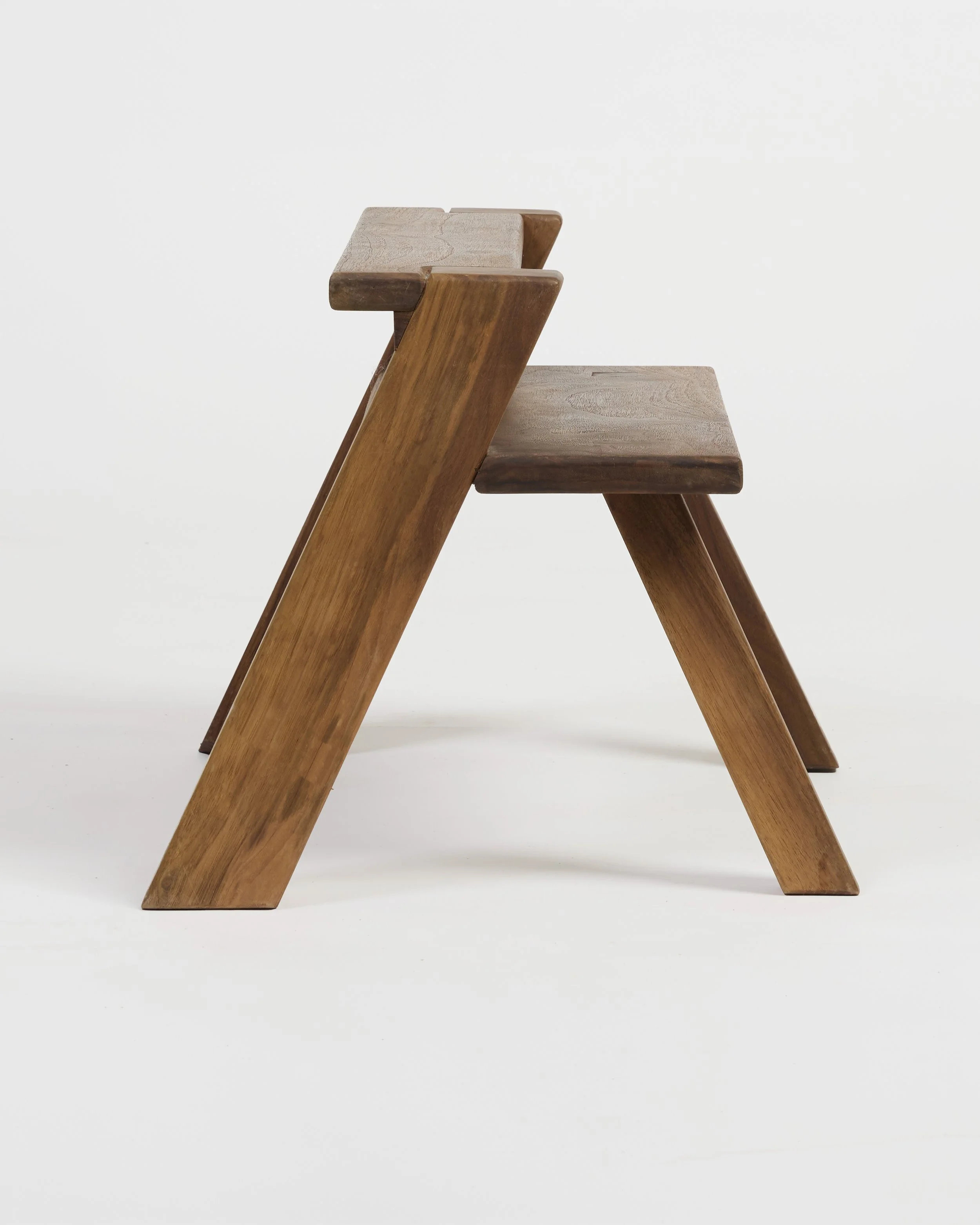 Walnut Kids Stool 