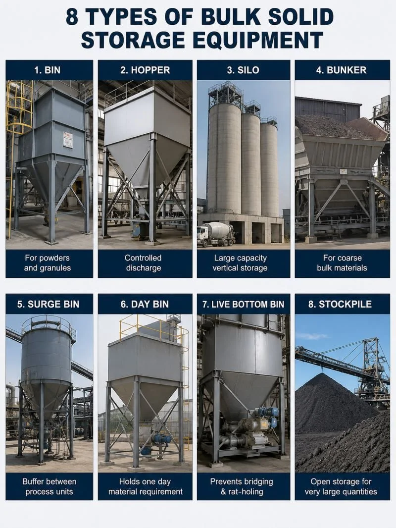 Bulk Solid Storage Equipment: A Practical Guide for Mineral Processing Plants