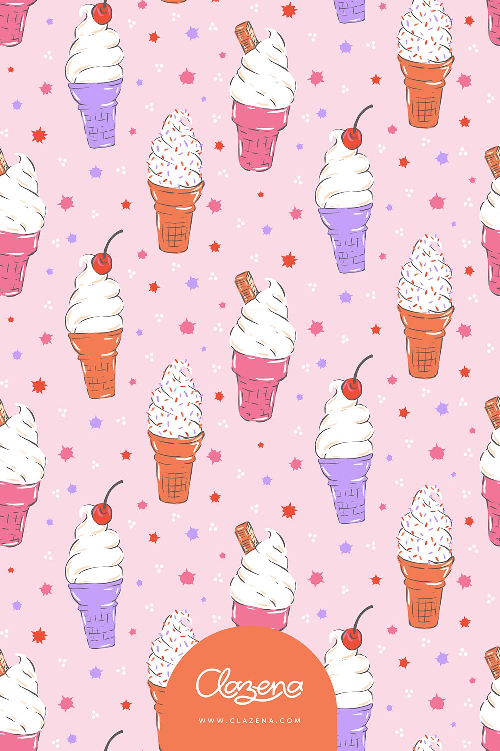 Soft Serve Ice Creams Pattern
