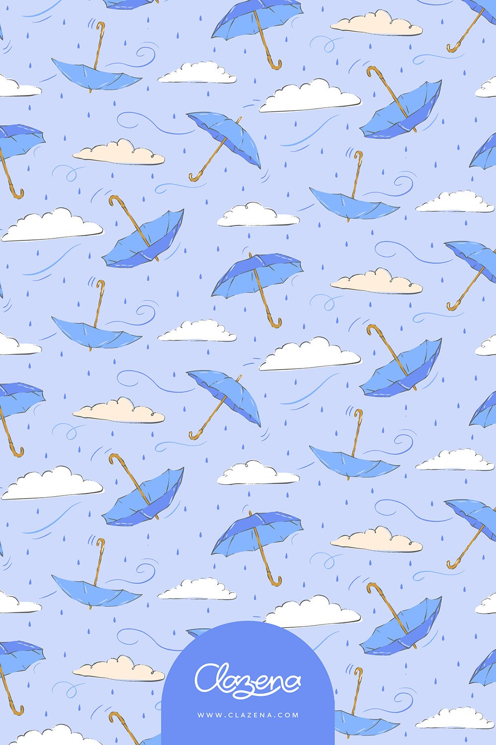 Umbrellas in the Wind Pattern