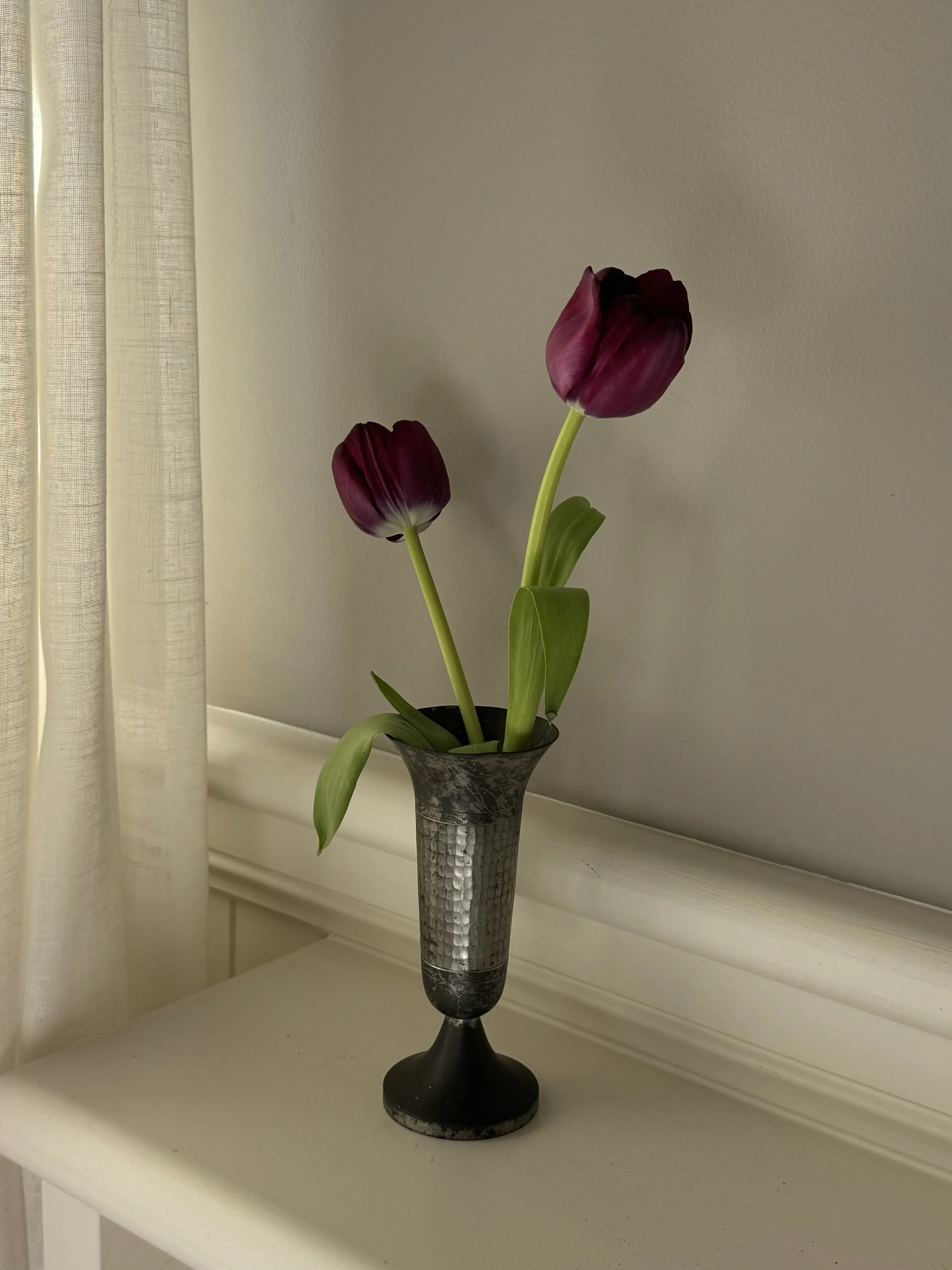 Pewter Bud Vase