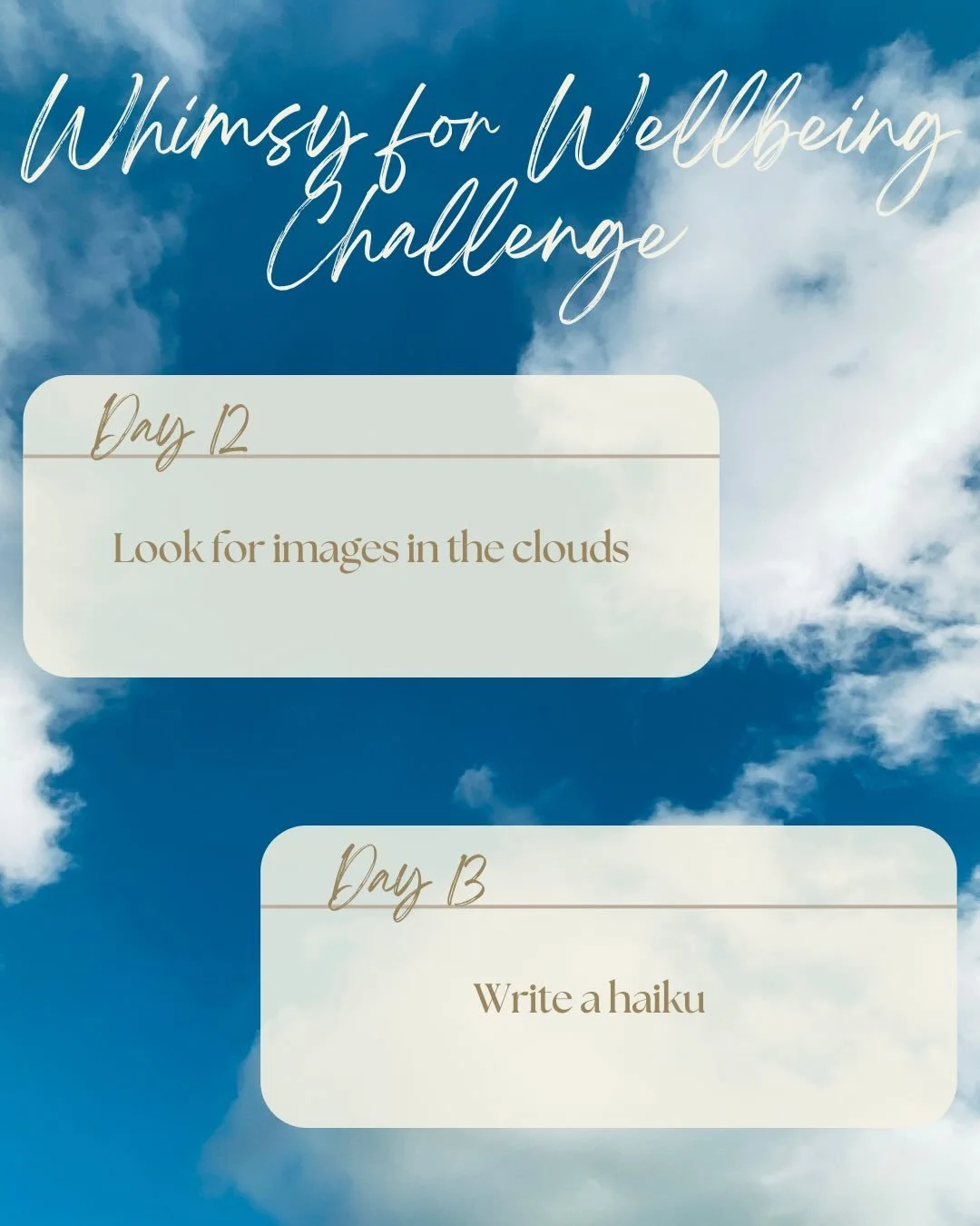 Days 12-17 of the whimsy challenge are here! 

Do you know why you can be comforted by watching a favorite tv show or listening to a well-loved song? 

Nostalgic things can be used as an emotional anchor to soothe yourself during times of stress or o