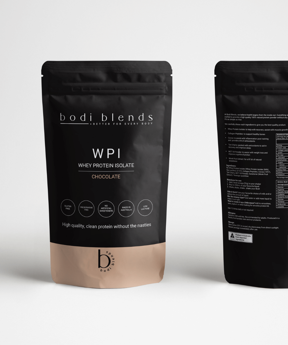 Packing Mock Up for Bodi Blends