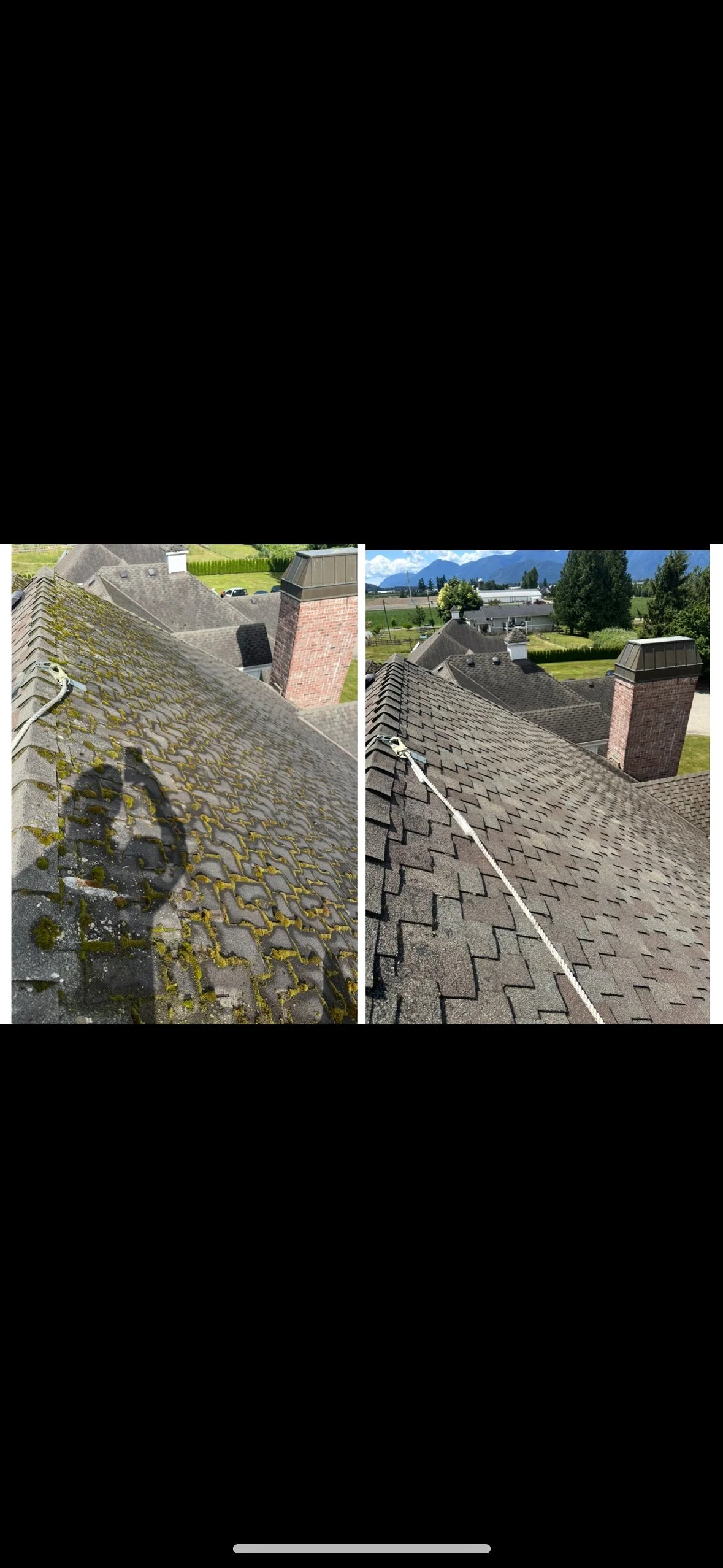 Soffit and Fascia Cleaning Before and After in Chilliwack BC | Exterior House Washing by Cascade Softwash