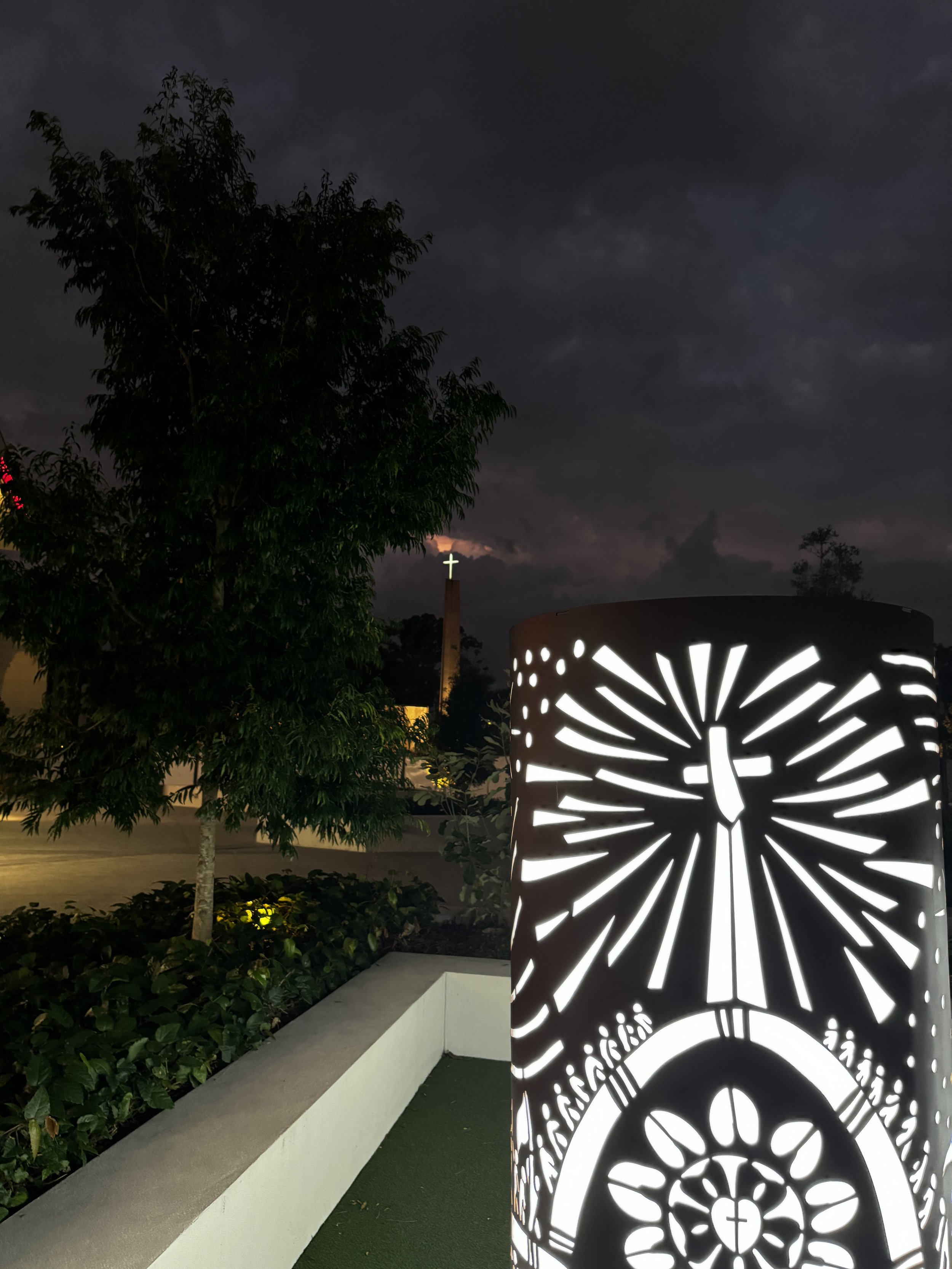 Light Towers for way finding. St Peters anglican college. Cre8tive nations. Deborah Bauer. Luke Mallie. urban metal