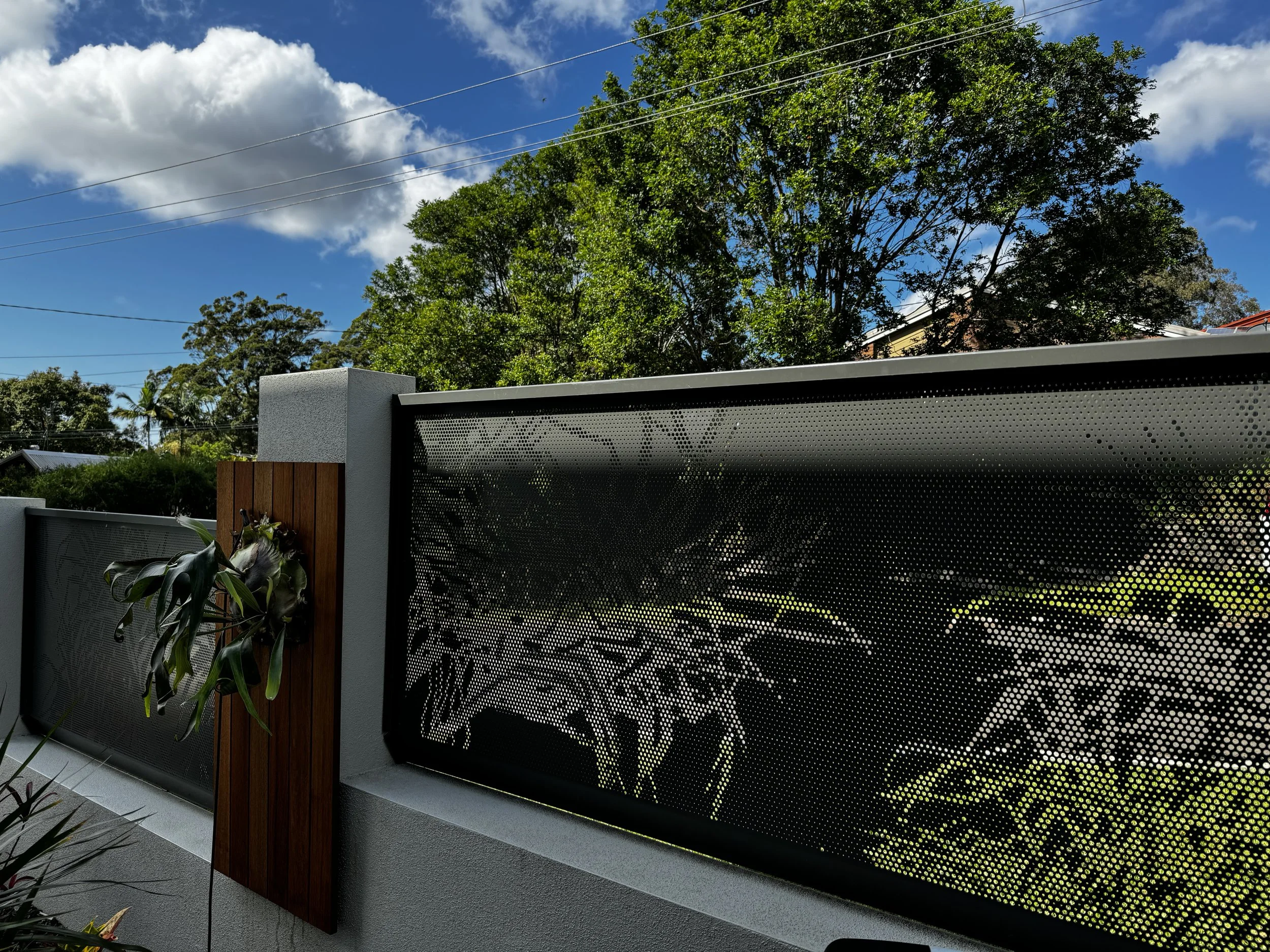 perforated custom design fence screens