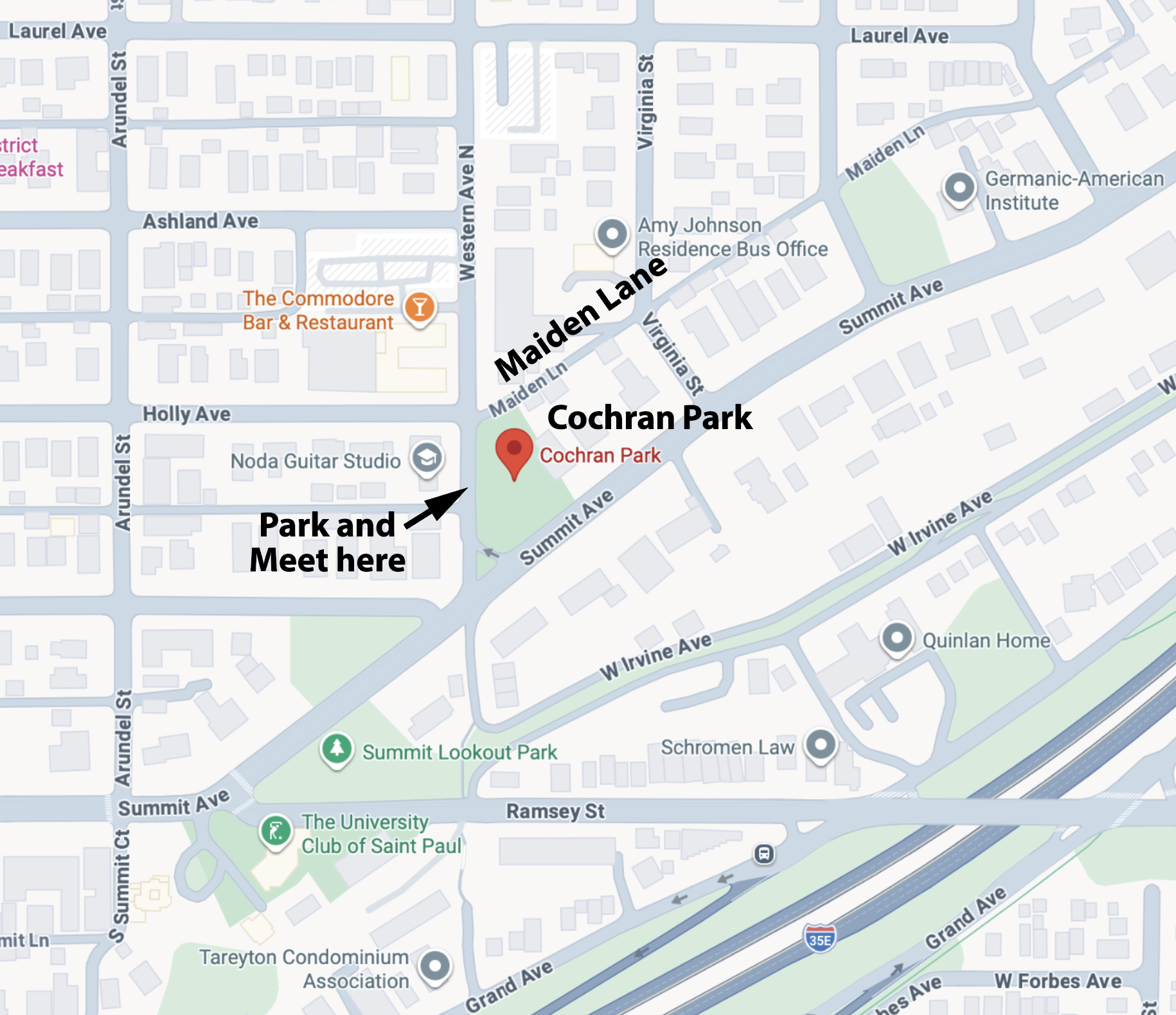 map to Cochran Park.png