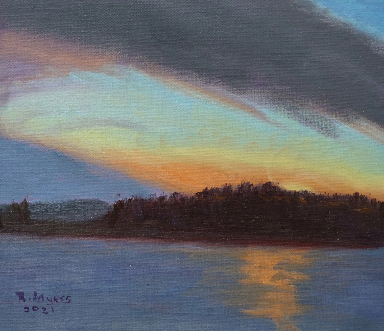Richard Myers "Grand Marais Harbor Sunset"