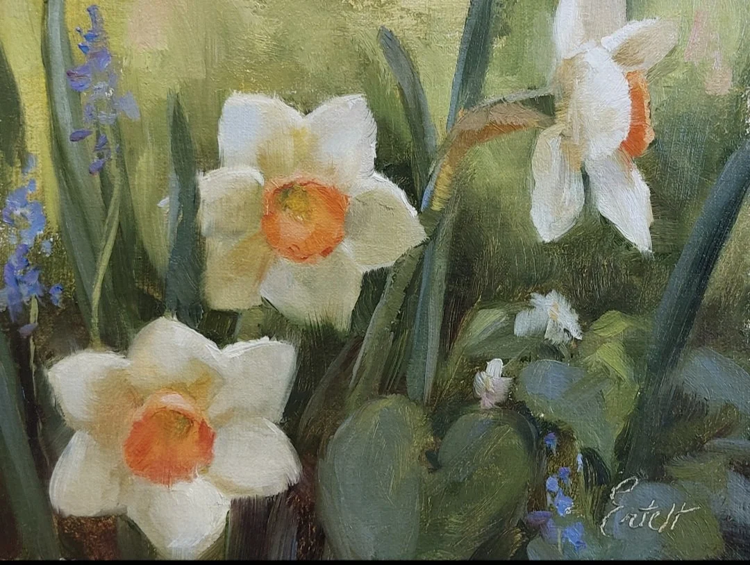Bridget Ertelt "Daffodils and Muscari"