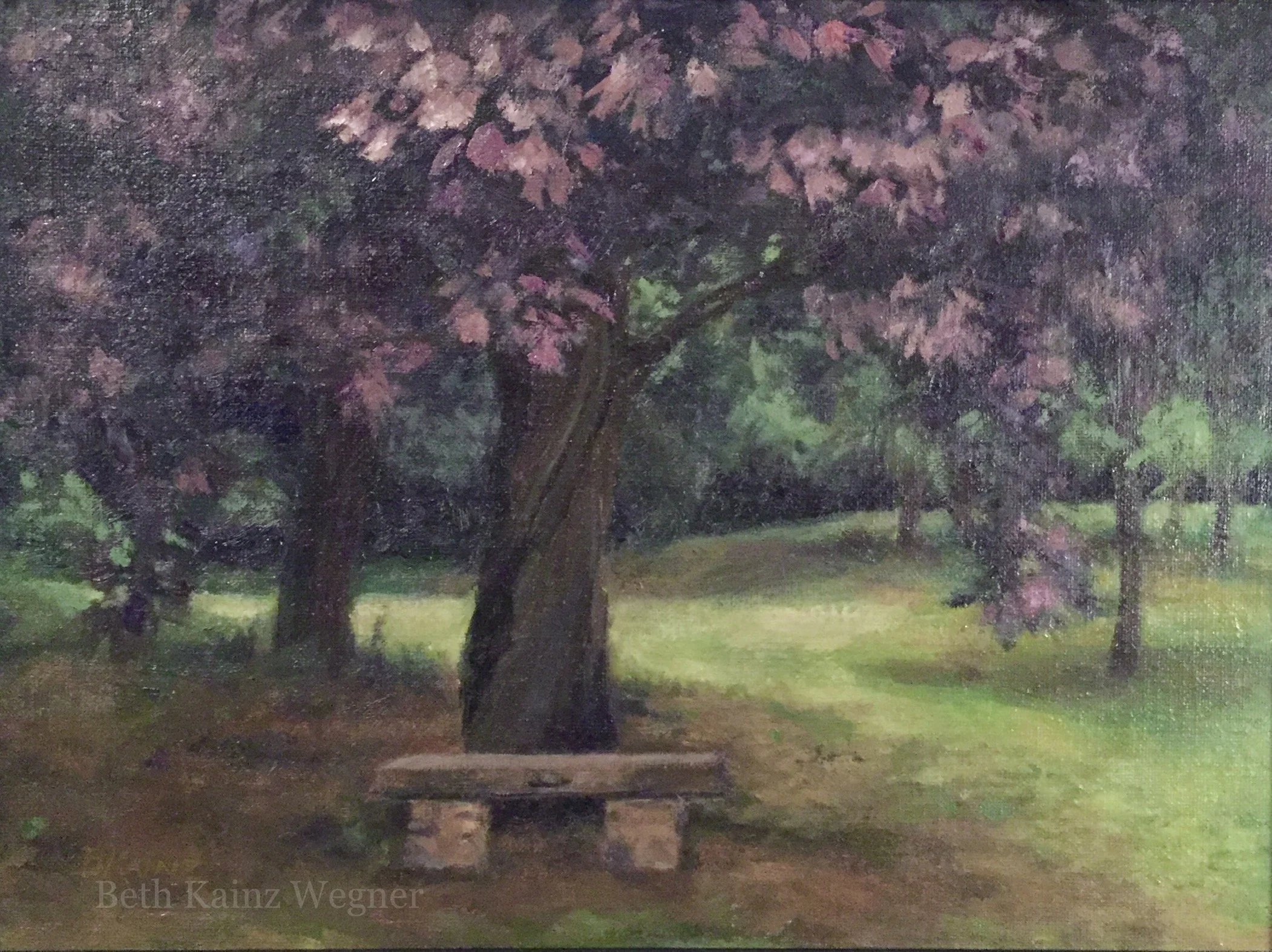 Beth Kainz Wegner "Under the Purple Maple"