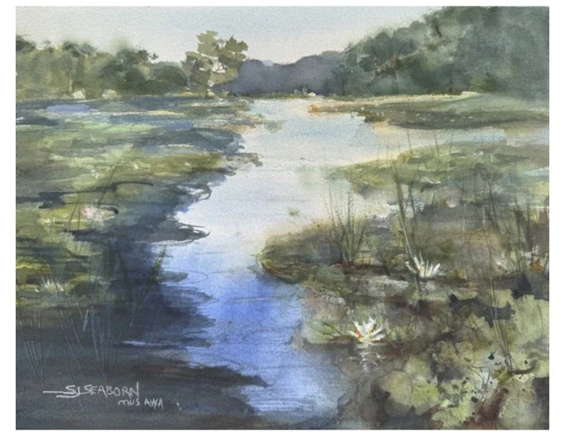 Susan Seaborn "Lilies on Loon Lake"