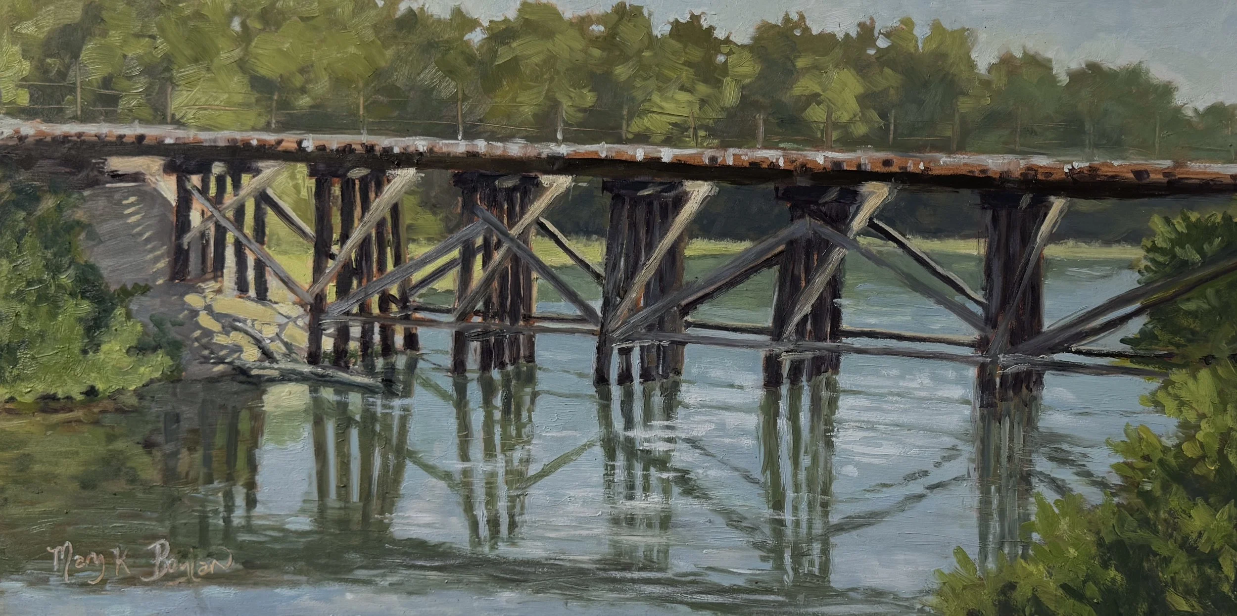 Mary Boylan "Train Trestle at Outstate Brewery"