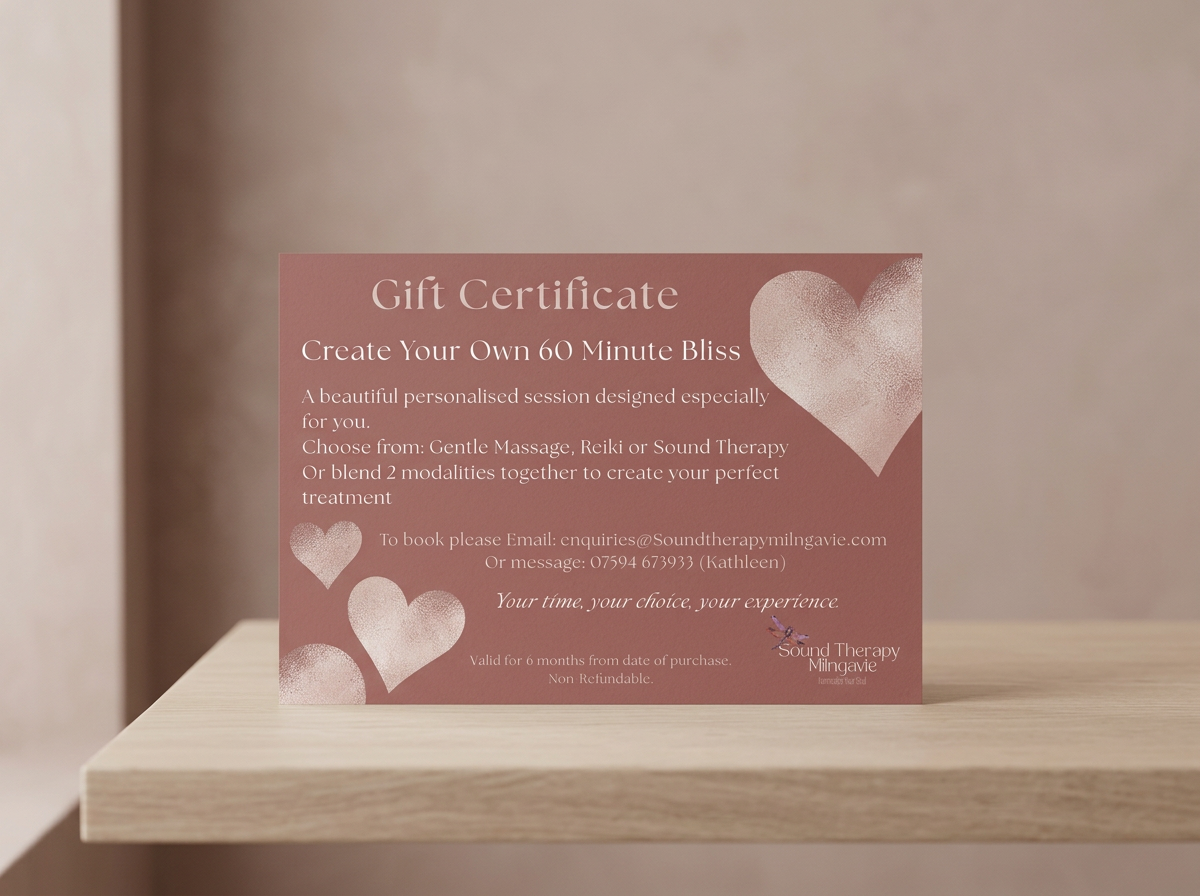 60 minute Bliss Gift Certificate