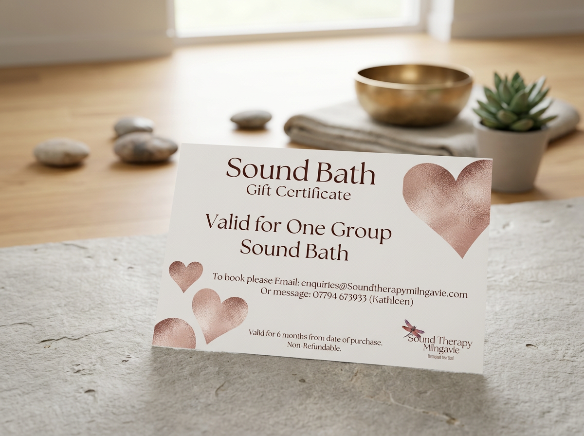 Sound Bath - Gift Certificate