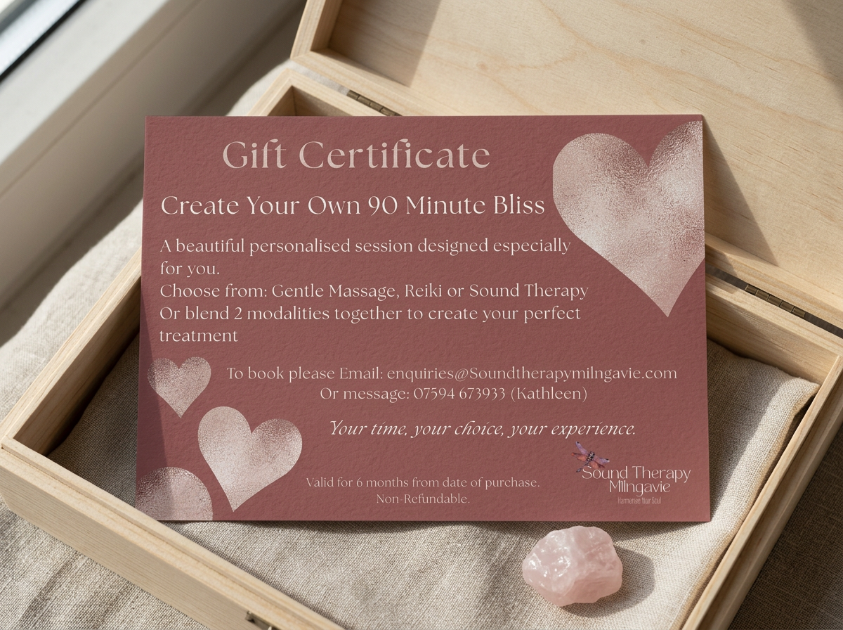 90 minute Bliss Gift Certificate