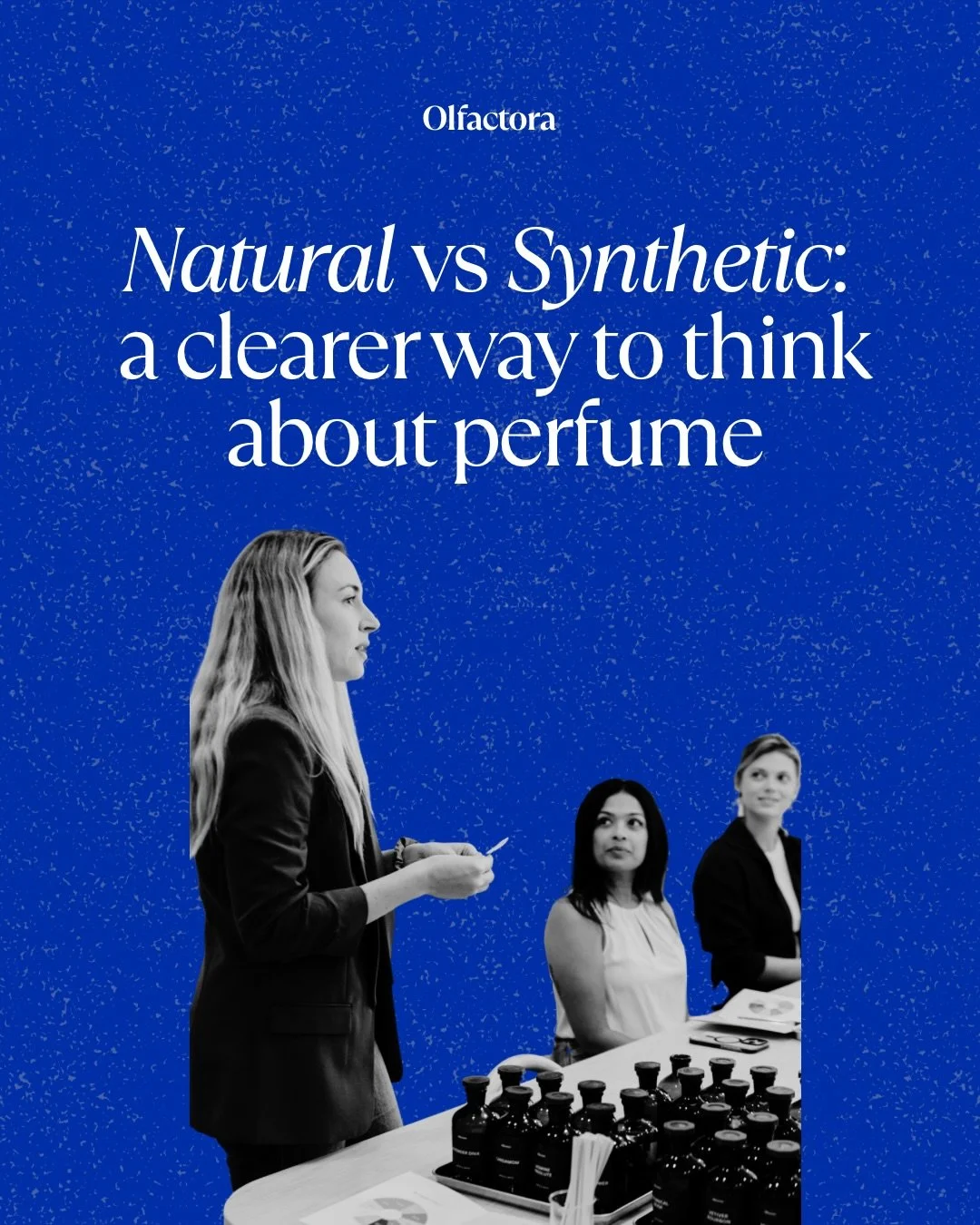Natural vs synthetic perfume is often presented as a safety debate. In reality, it&rsquo;s a formulation conversation.

&ldquo;Natural&rdquo; tells us where a material comes from.
&ldquo;Synthetic&rdquo; tells us how it&rsquo;s made.
Neither automati