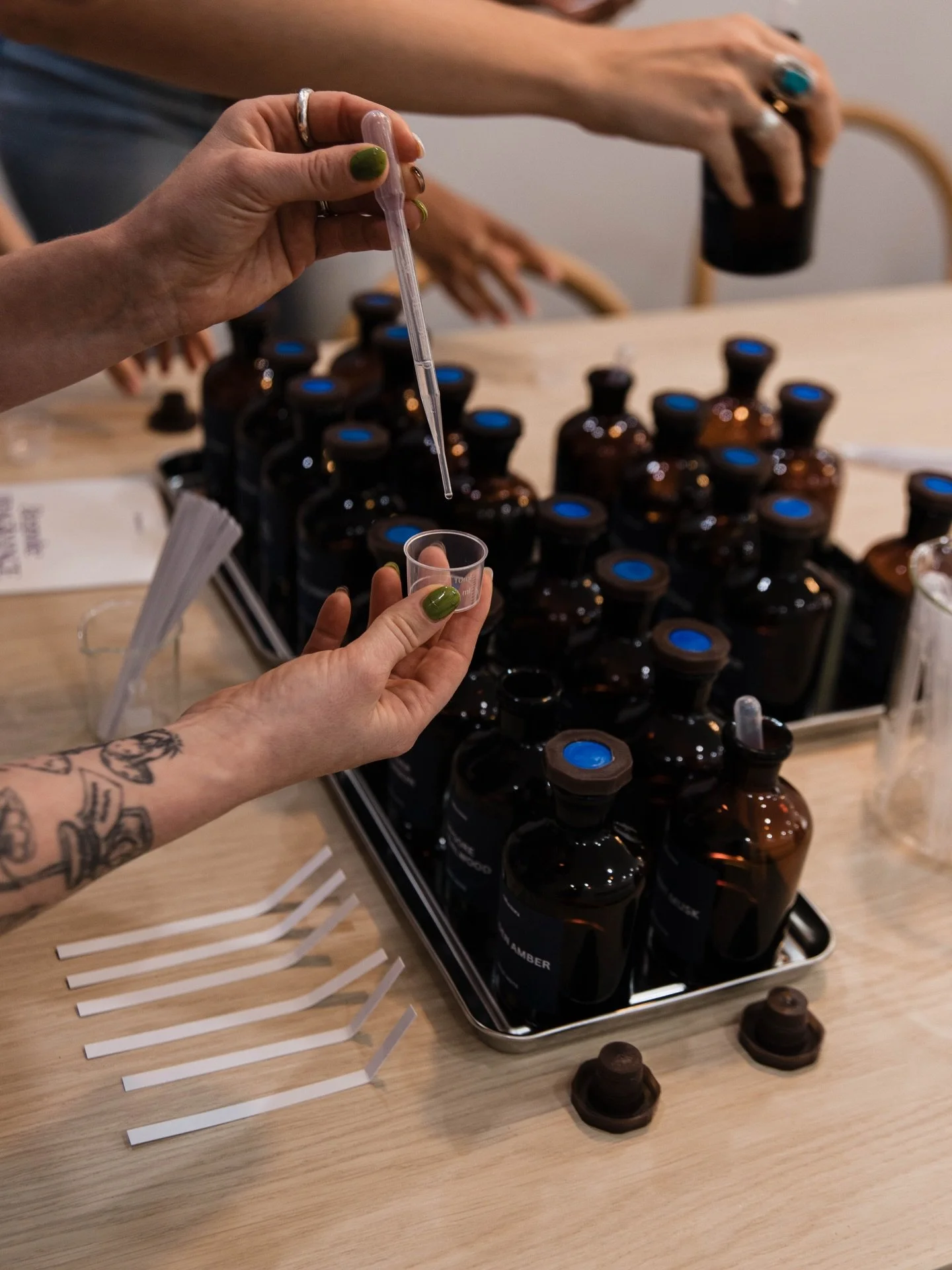 Perfumery shouldn&rsquo;t feel mysterious. It should feel experiential.

At Olfactora, our workshops are designed to open the door to the world of fragrance &mdash; not keep it hidden behind closed lab doors.

You don&rsquo;t just &ldquo;mix a perfum