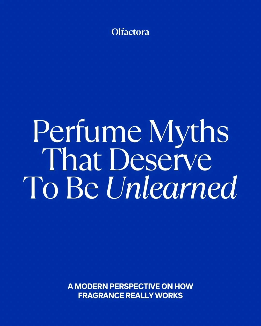 There is a lot of noise in the world of fragrance.

Rules that were never really rules.
Ideas repeated so often they became &ldquo;truths.&rdquo;

But perfume is far more nuanced than that. It&rsquo;s chemistry, perception, skin, memory, and above al