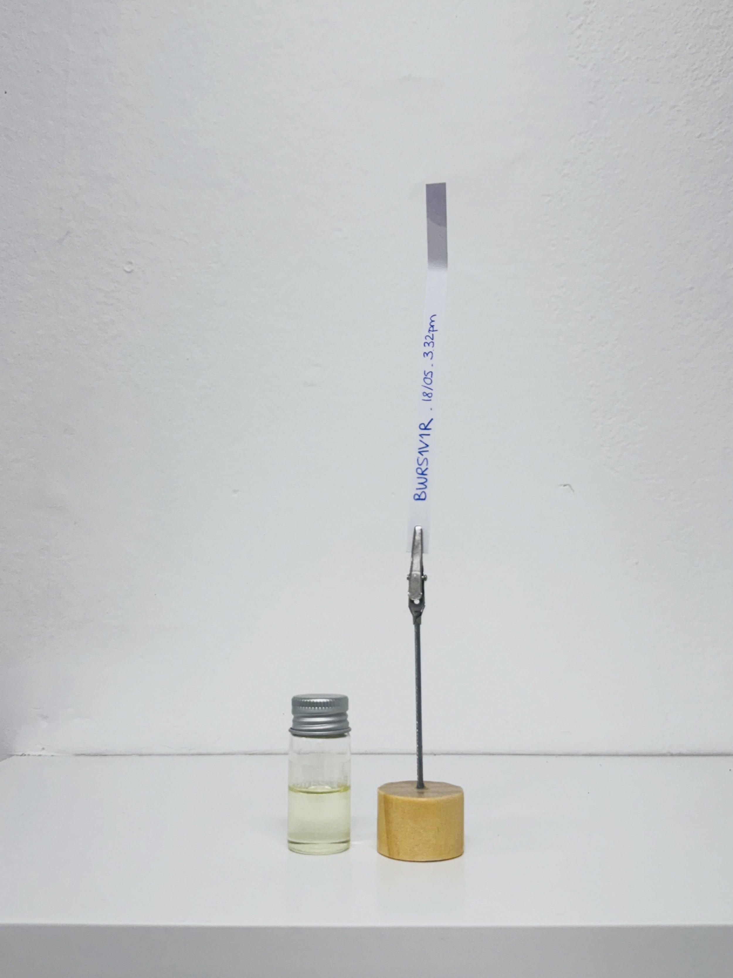A fragrance quietly resting before its next chapter.

This is the third iteration of a bespoke fragrance recently designed for an emerging niche perfume brand. Before the final evaluation, the fragrance will now rest and mature for two weeks before t