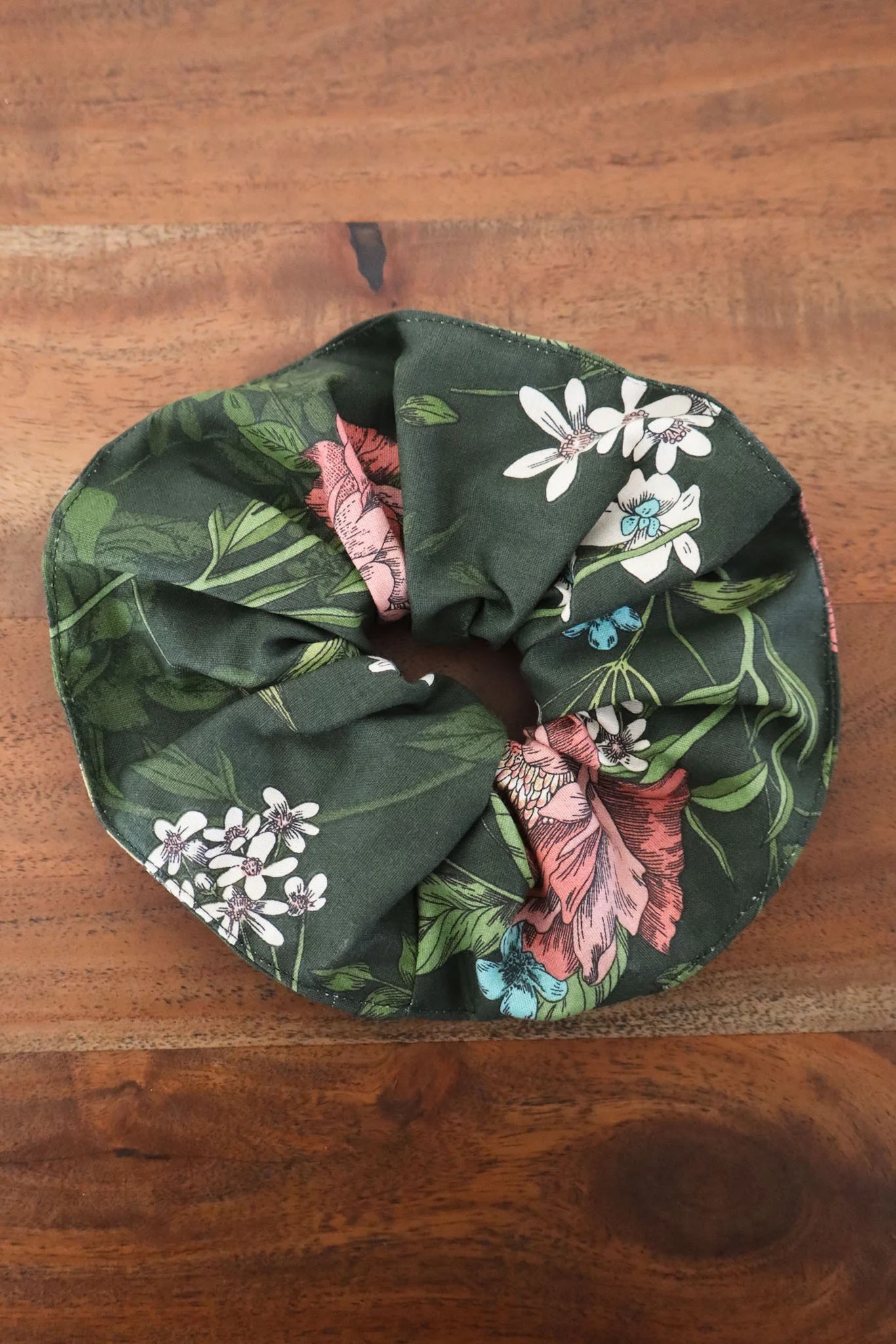 Green Garden Scrunchie