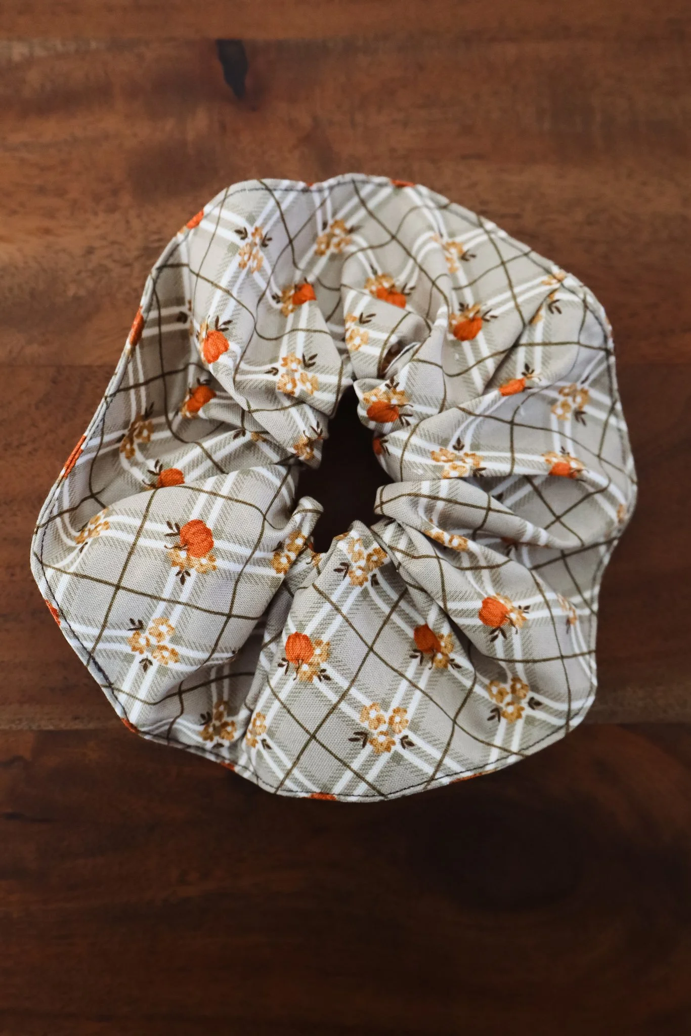 Autumn Pumpkin Scrunchie