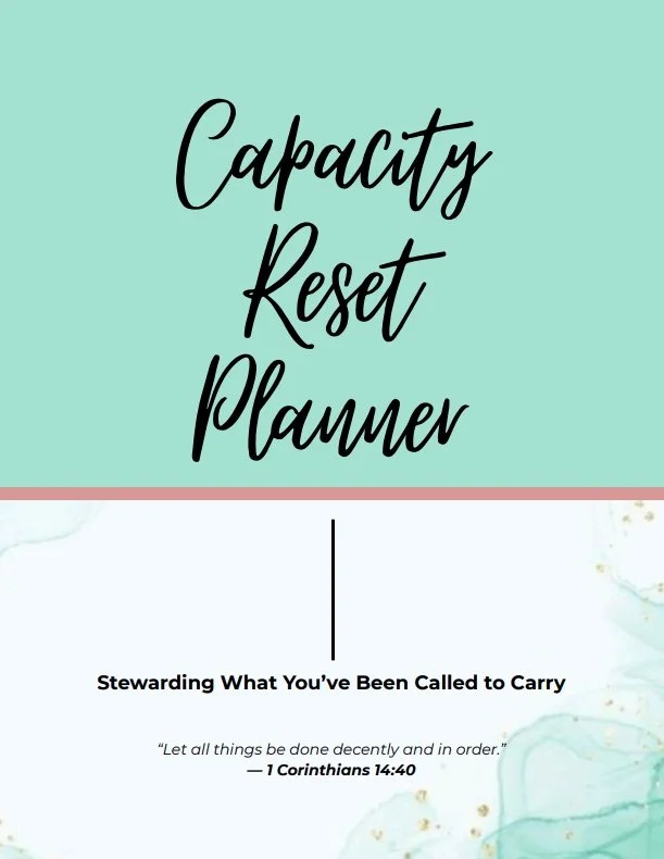 Capacity Reset Planner