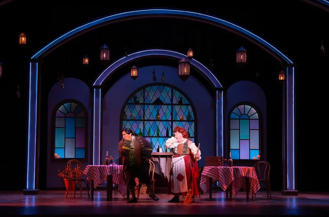 Rita/L'heure Espganole - 2024 - Director: Dr. Nicole Kenley-Miller - SM: McKenna Bowman, ASM: Madeline Lewis - Scenic Design: Cara Oats - LD: Noah Jittawait - Costume Designer: Paige Kasulis and Emily Post