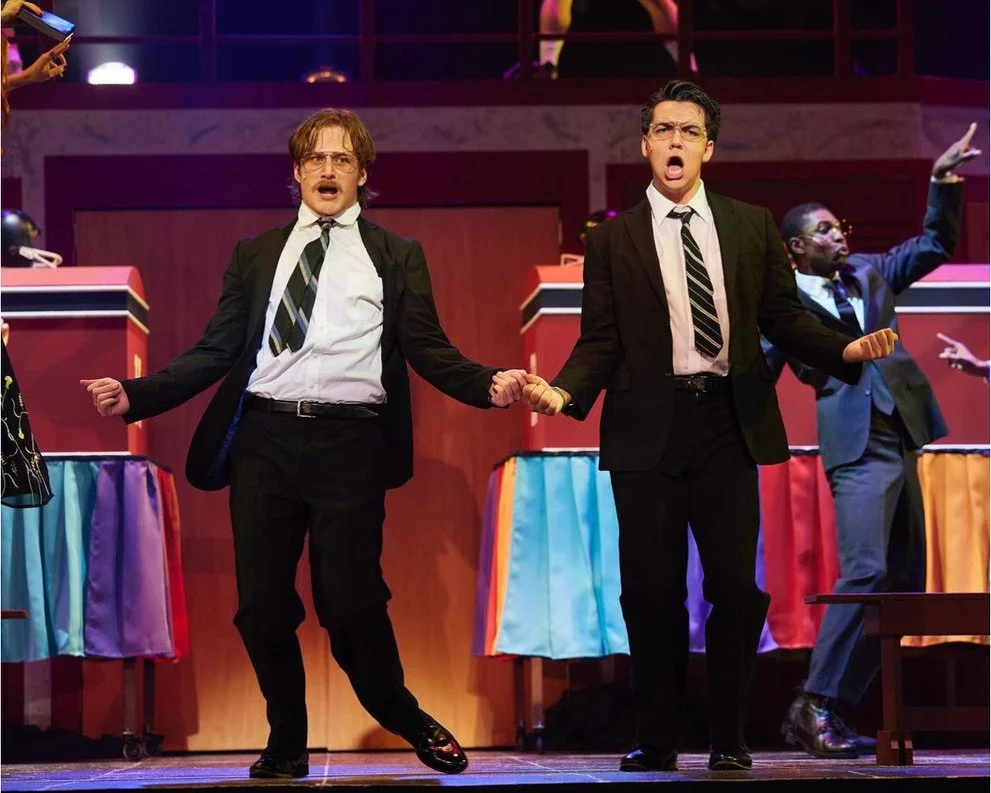 Heathers - 2023 - School of Musical Theatre - Director: Joshua Prince - Choreographer: Karen Boyd Bethel - SM: Charis Christy, ASM: Emily Cashdollar and Madeline Lewis - Scenic Design: Abby Knauber - Lighting Design: Kait Stapp - Costume Design: Jyl 