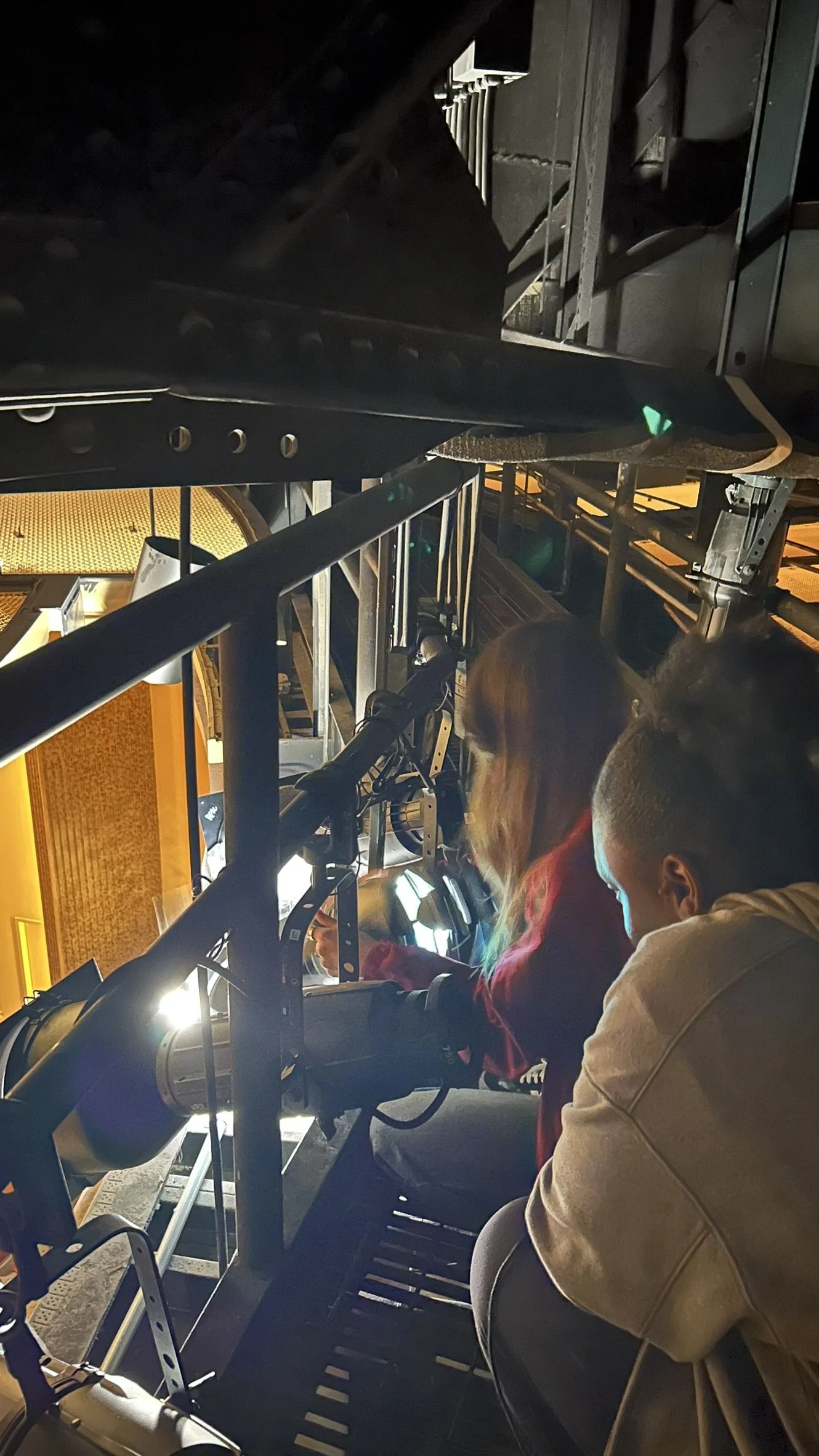 Teaching lab students during focus call