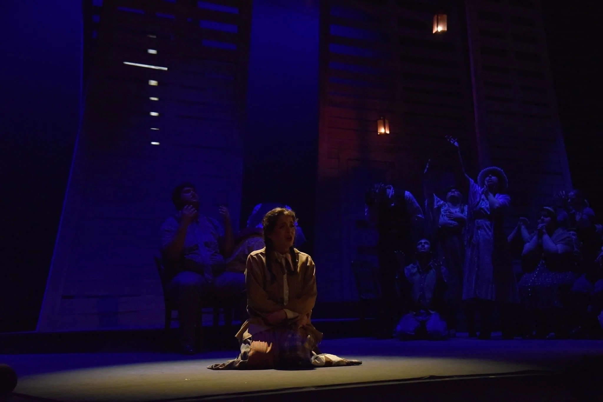 Susannah - 2023 - School of Music - Director: Dan Wallace-Miller - SM: Ris Carrol, ASM: Madeline Lewis and McKenna Bowman - Scenic Design: Uldarico Sarmiento - Lighting Design: Logan Wynn - Costume Design: Anwen Wenger and Jyl Humber