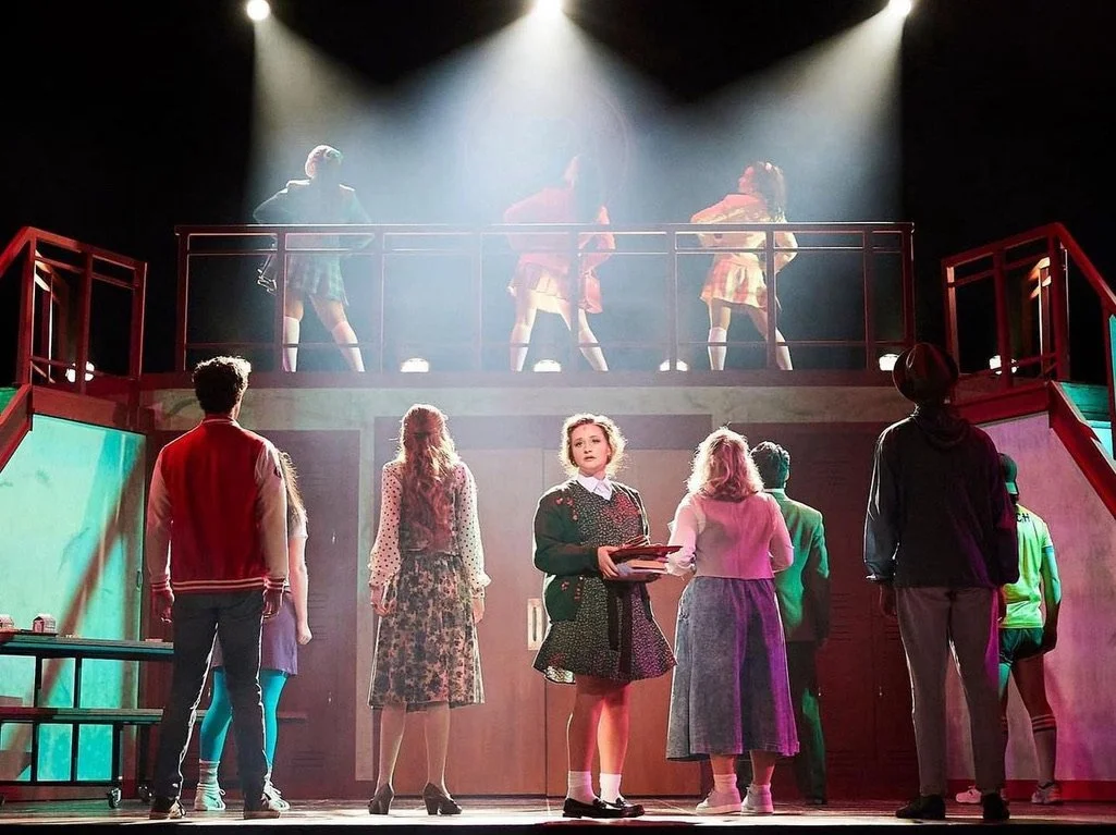 Heathers - 2023 - School of Musical Theatre - Director: Joshua Prince - Choreographer: Karen Boyd Bethel - SM: Charis Christy, ASM: Emily Cashdollar and Madeline Lewis - Scenic Design: Abby Knauber - Lighting Design: Kait Stapp - Costume Design: Jyl 