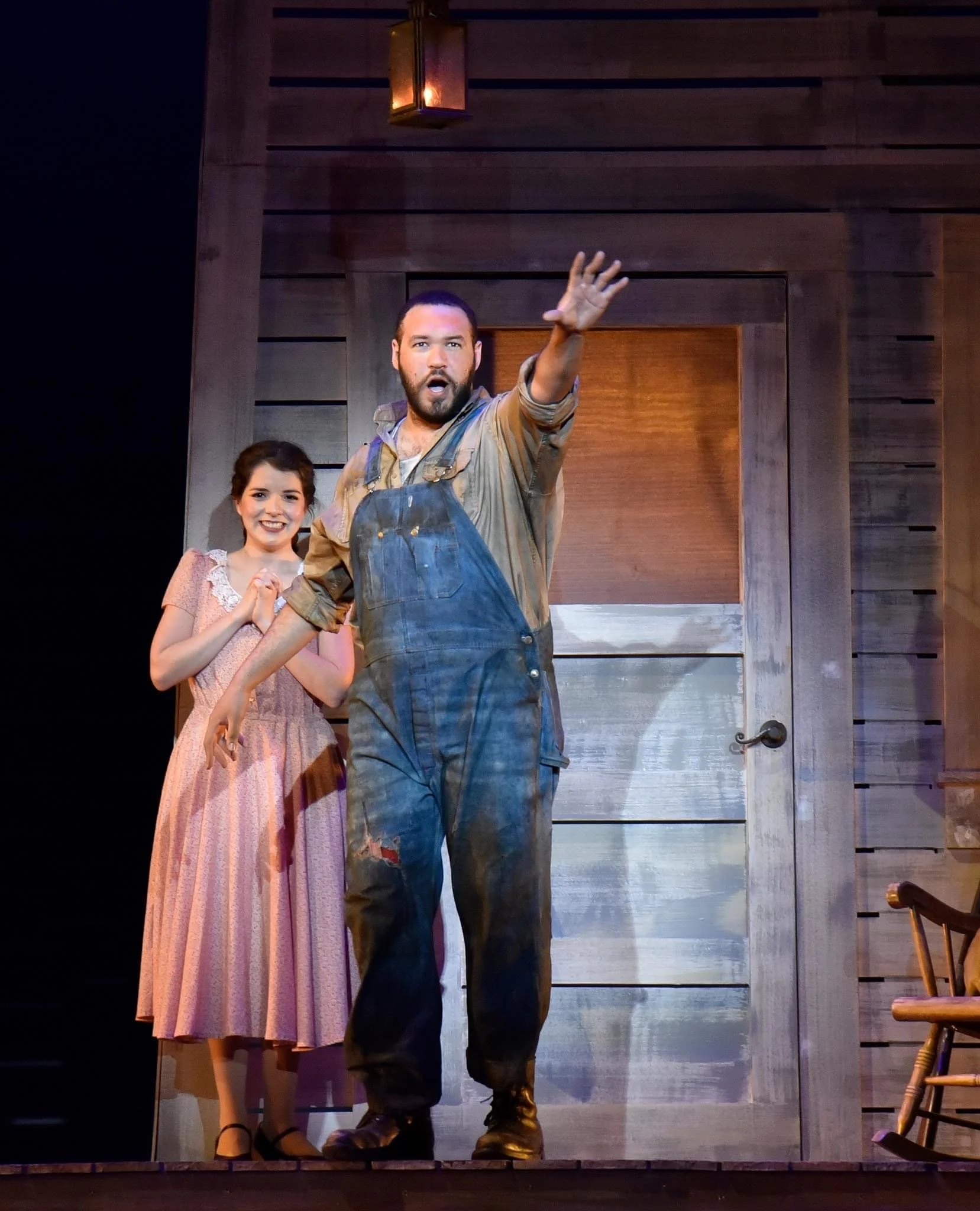 Susannah - 2023 - School of Music - Director: Dan Wallace-Miller - SM: Ris Carrol, ASM: Madeline Lewis and McKenna Bowman - Scenic Design: Uldarico Sarmiento - Lighting Design: Logan Wynn - Costume Design: Anwen Wenger and Jyl Humber