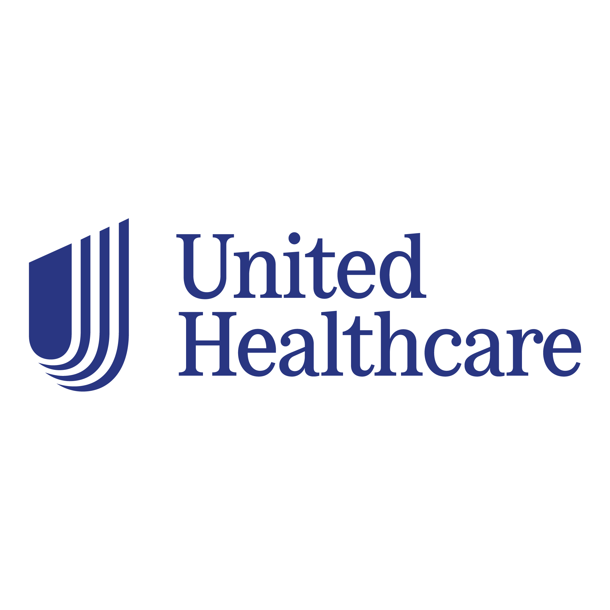 United Healthcare logo in navy blue and teal.