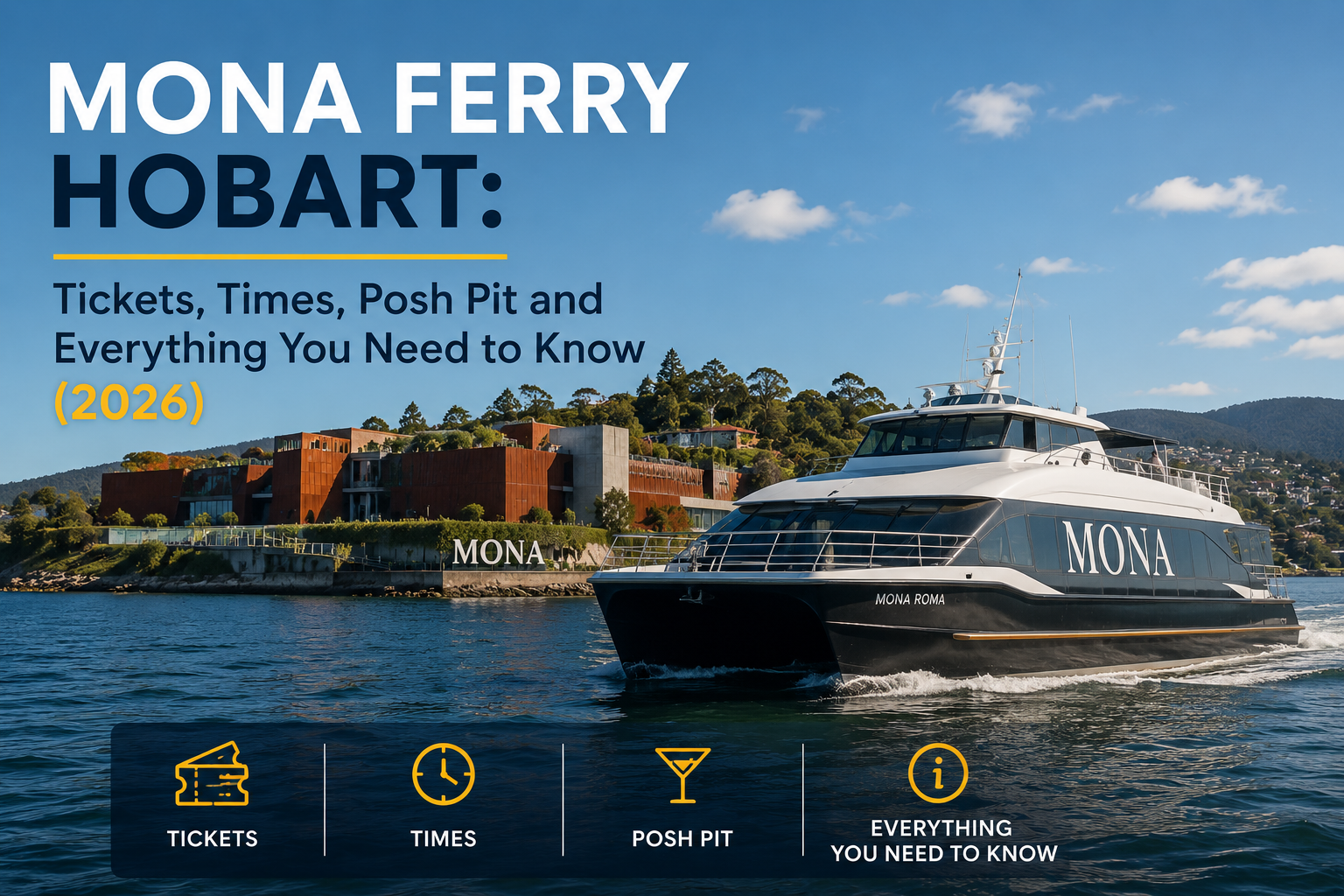 MONA Ferry Hobart: Tickets, Times, Posh Pit and Everything You Need to Know (2026)