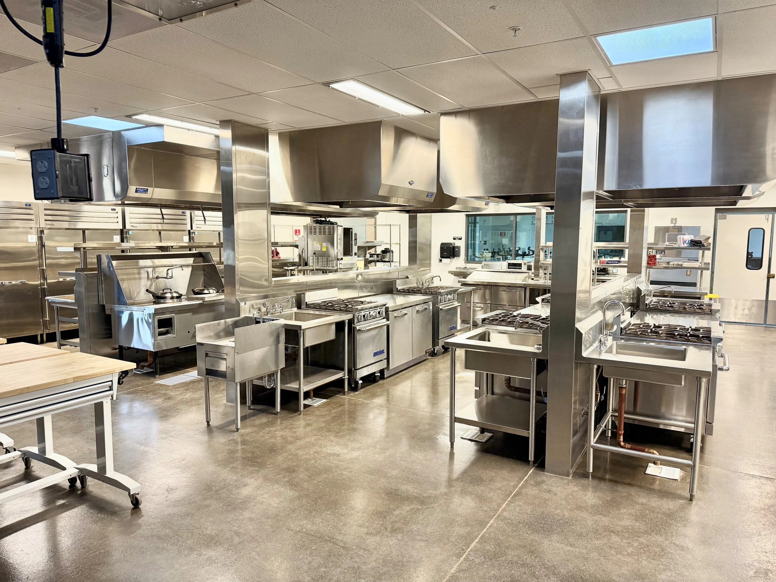 Culinary kitchen in the industrial arts building at Kulanihakoi High School, Kihei, Maui