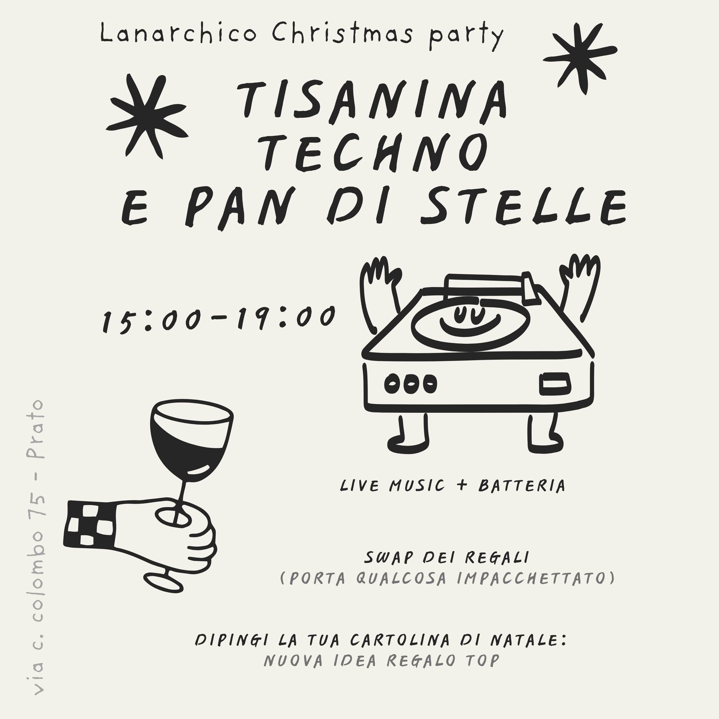 Tisanina, techno e pan di stelle Christmas Party
