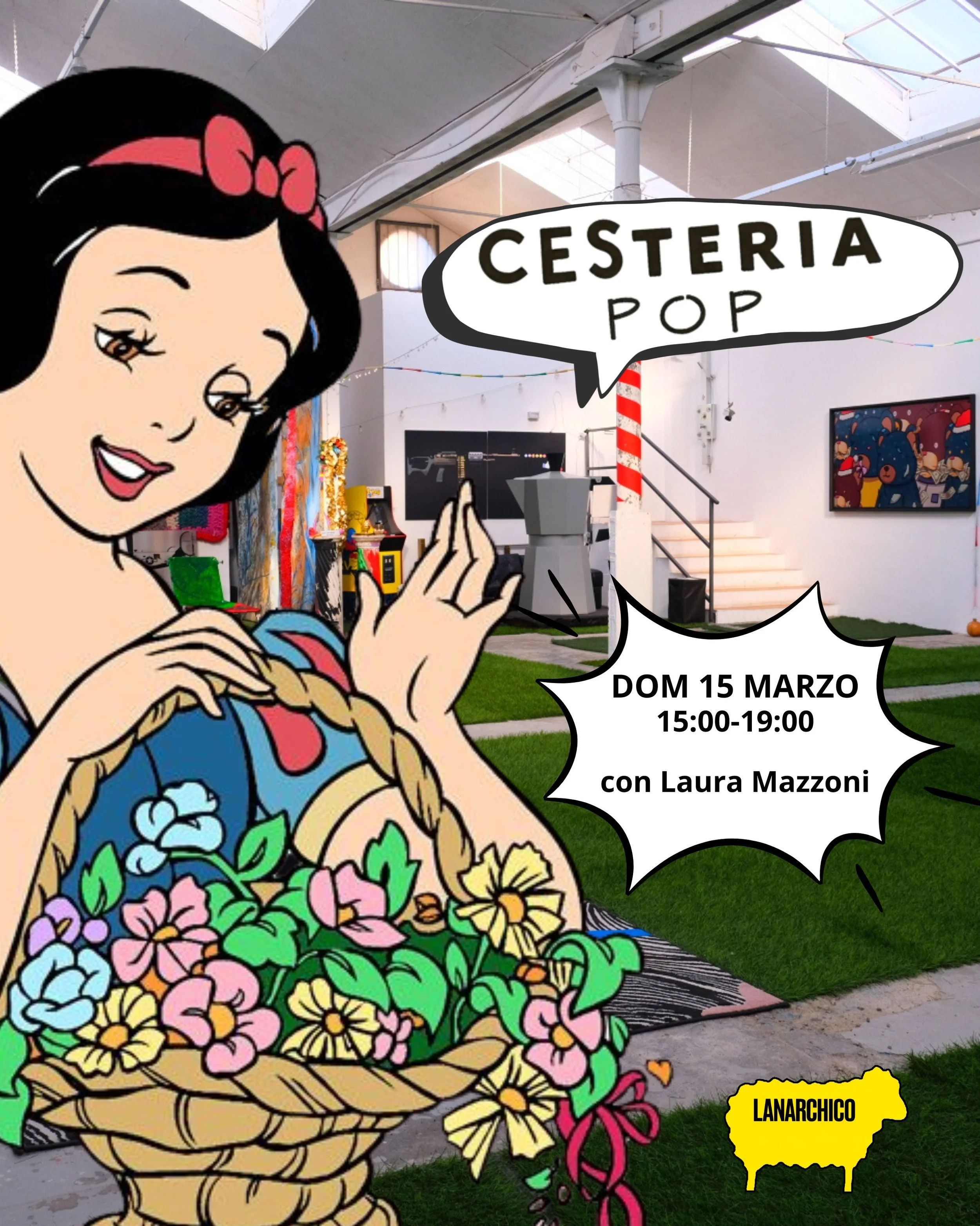 Materiali e intrecci colorati per il workshop di cesteria moderna a Lanarchico, lo spazio creativo più frequentato d’Italia