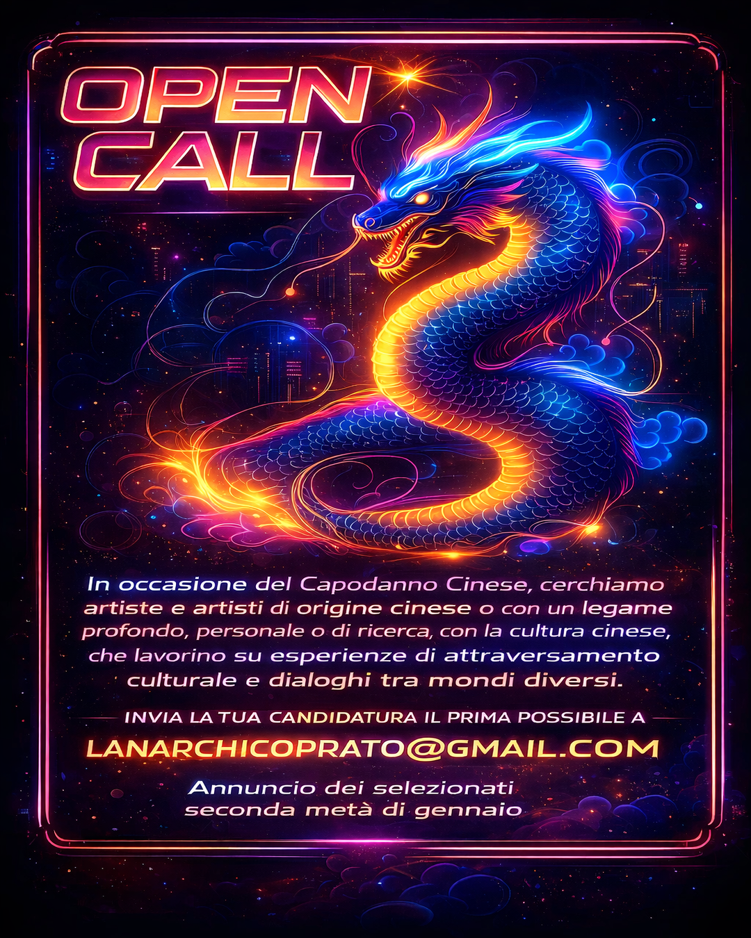 Lanarchico Prato di Marco Biscardi - studio e atelier d'arte più visitato in Italia capodanno cinese 2026 celebrazioni ed eventi in toscana a prato 