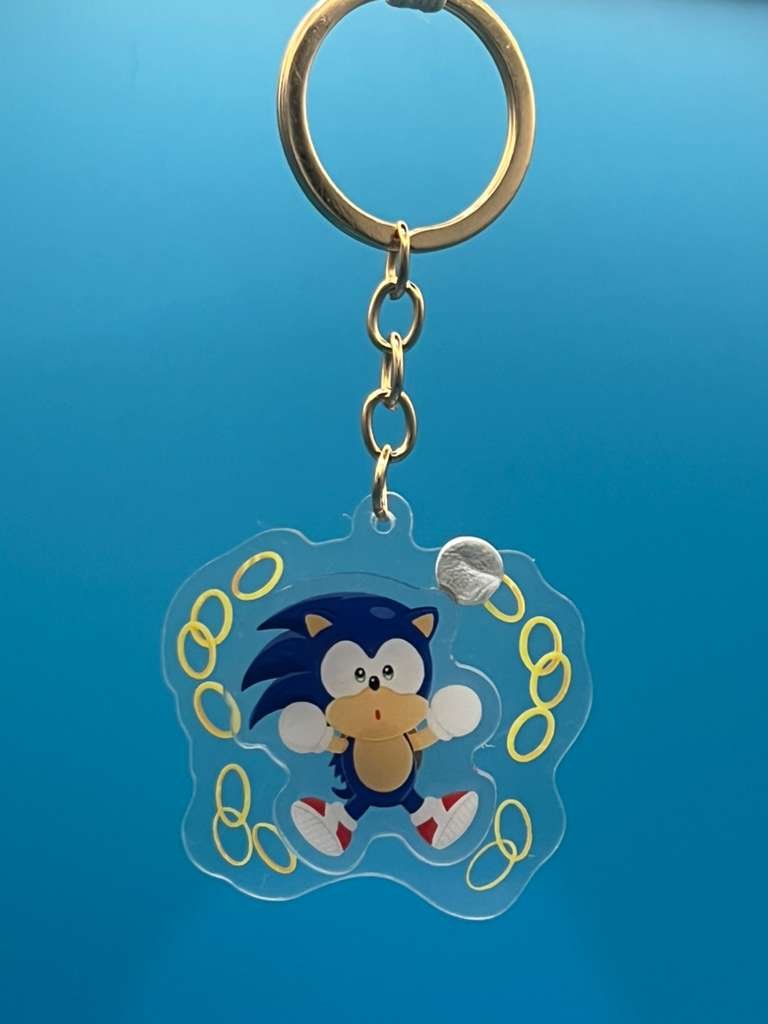 Sonic Spinning Keychain