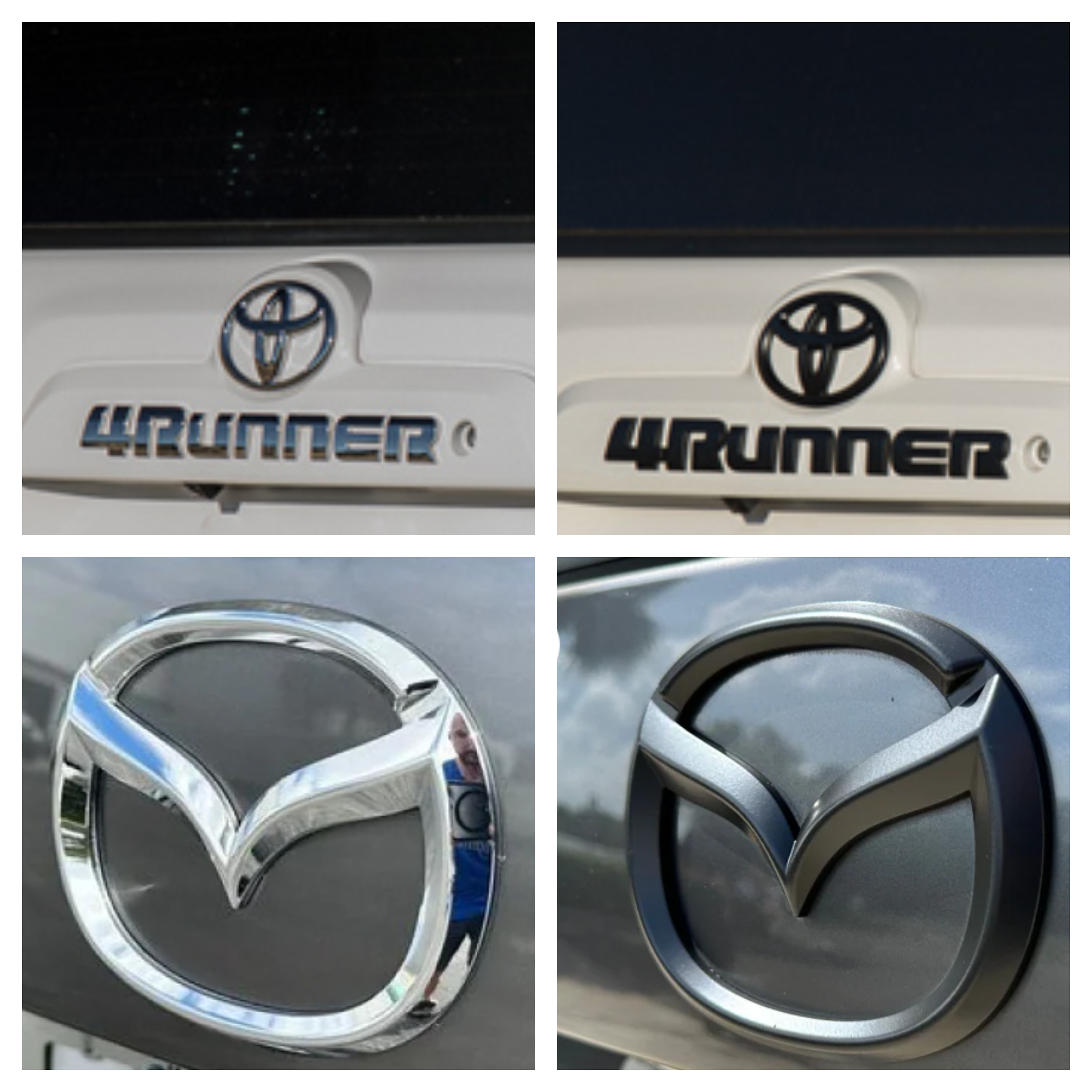 Blackout your chrome badges and trim for a unique, luxury look