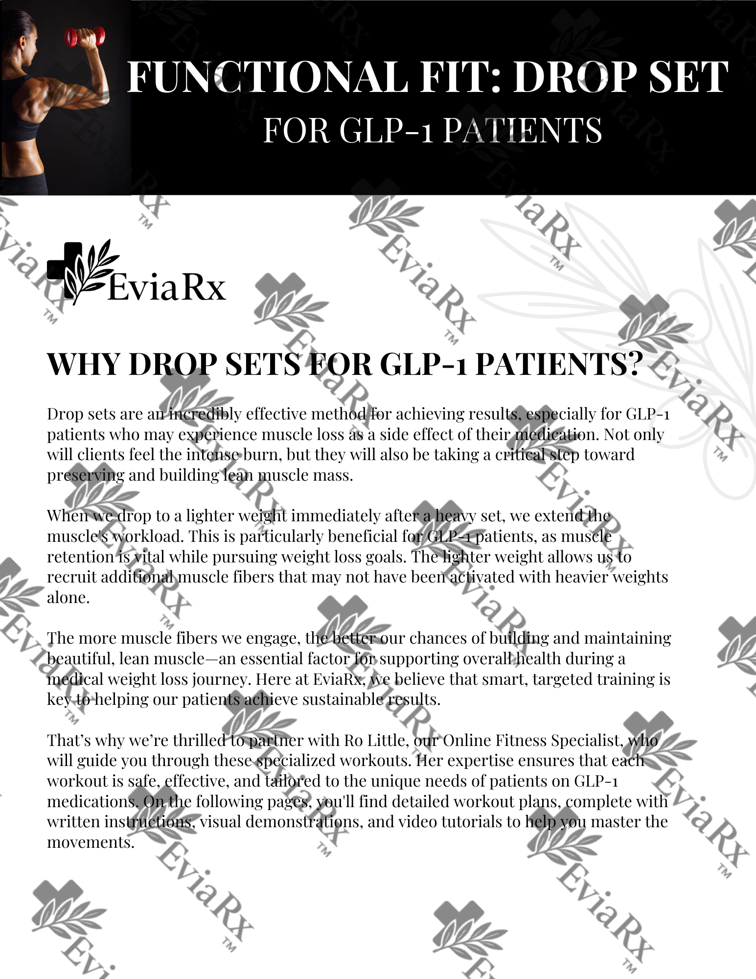 Evia Train™ Month 2 - Drop Sets